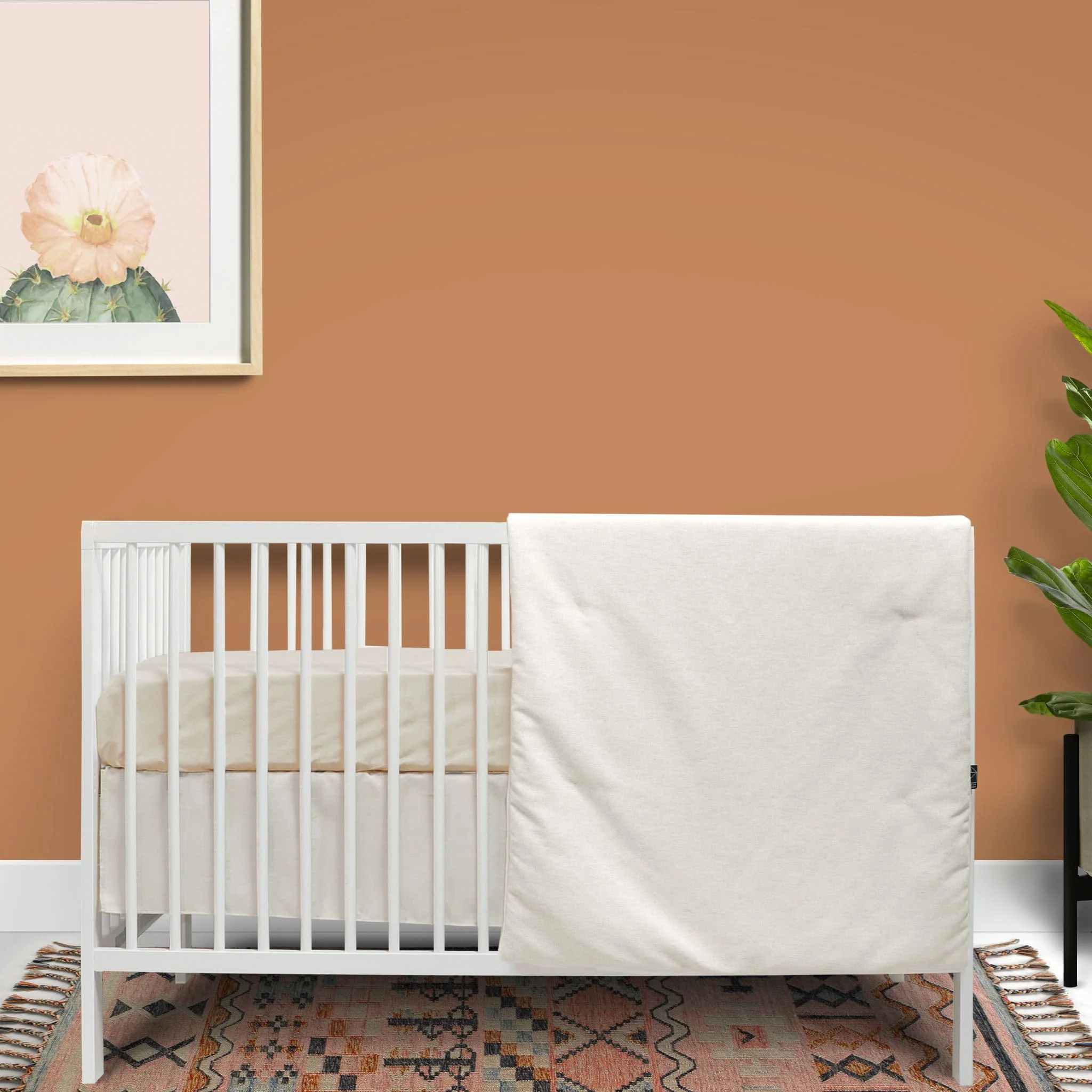 Literie 3 Morceaux - Beige Aspect Lin - Image 9