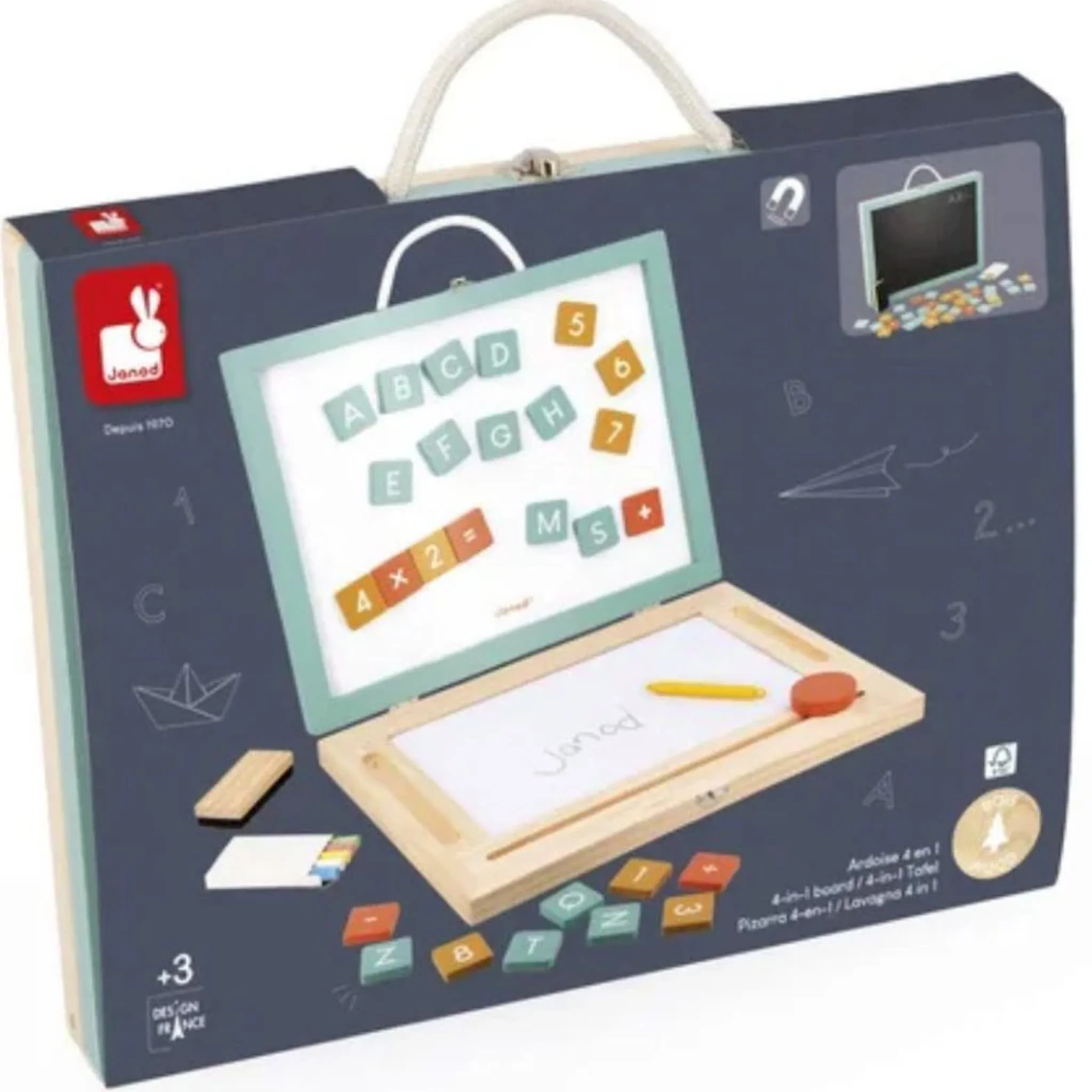 Tableau Magnétique 4 En 1 et Craie Portable - Image 4