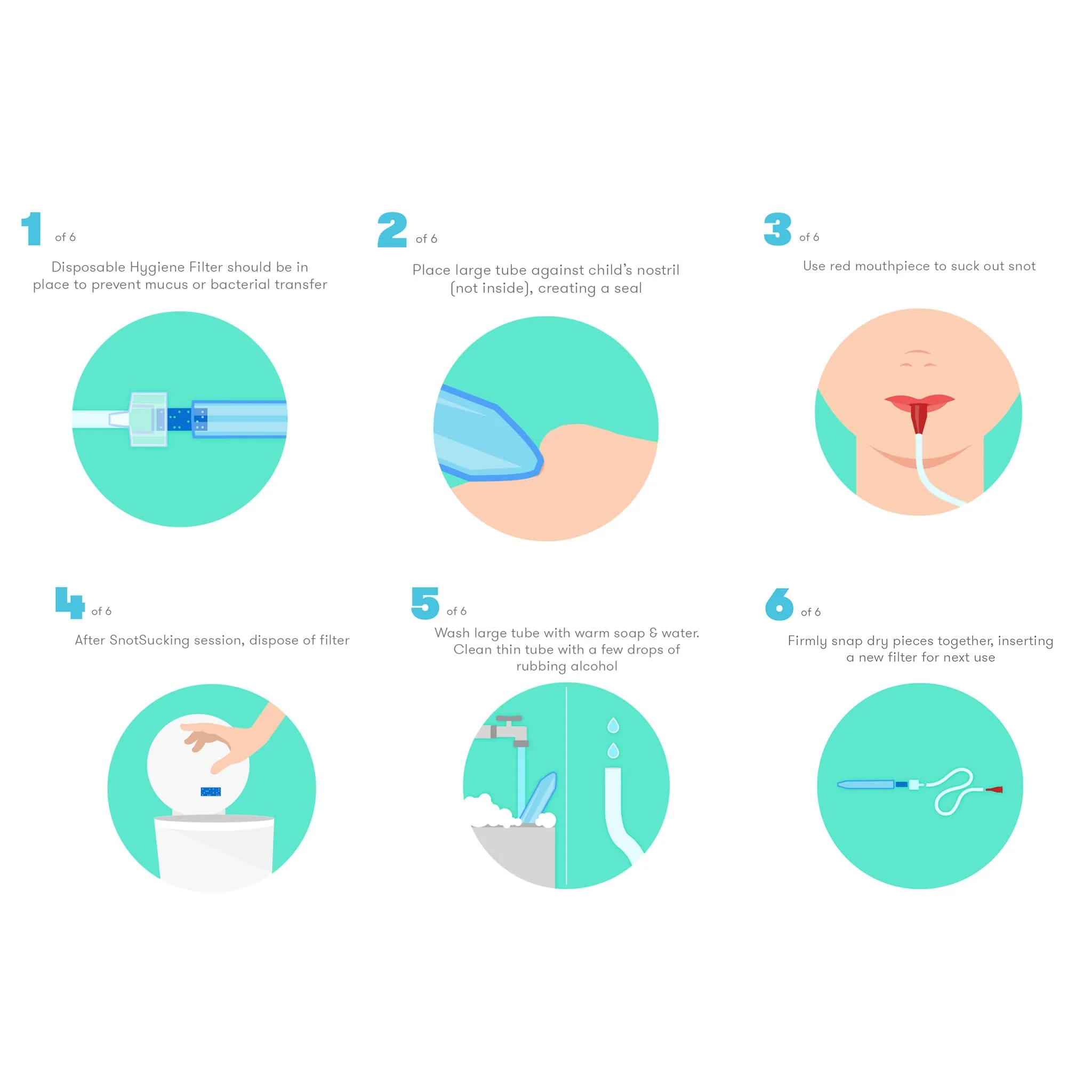 Fridababy Aspirateur Nasal Manuel - Nosefrida le Snotsucker - Image 6