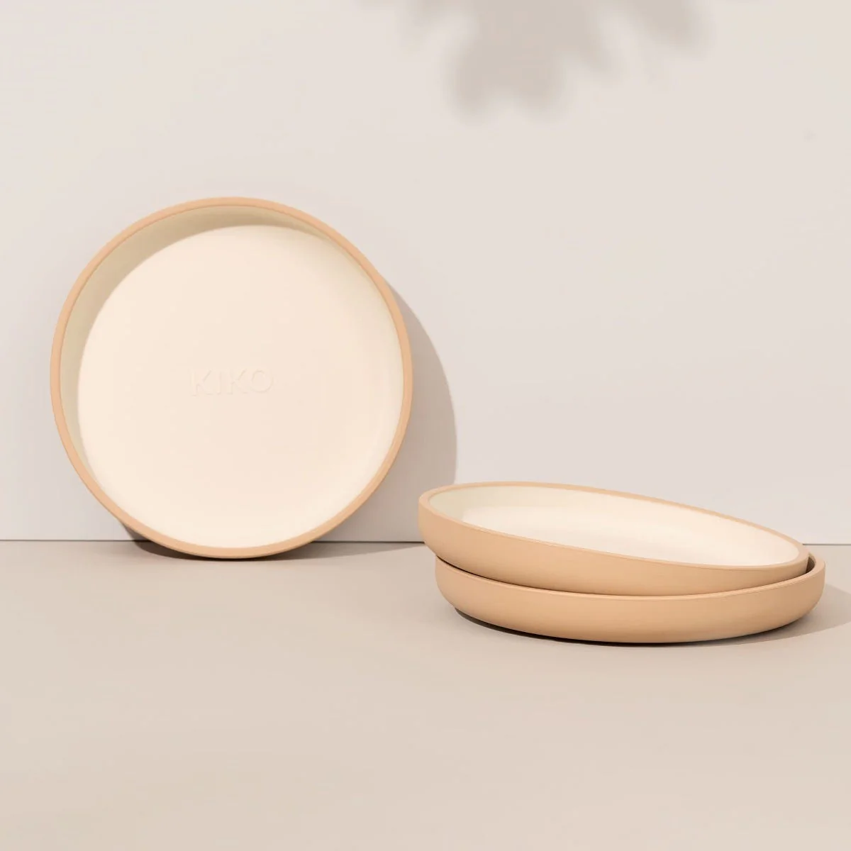 Assiette à Ventouse en Silicone - Sable