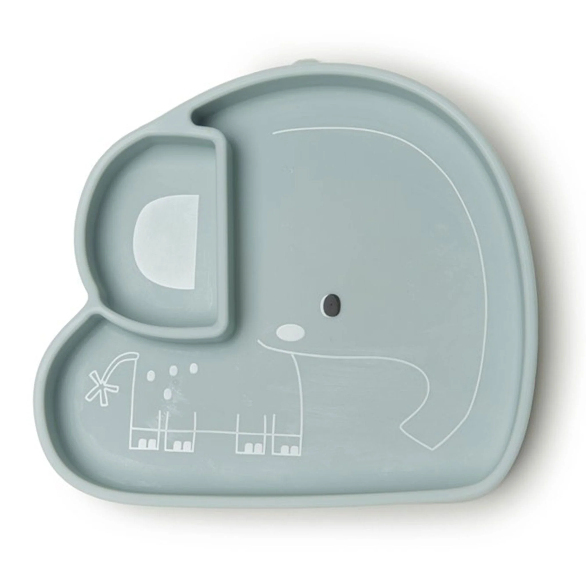 Assiette en Silicone - Éléphant