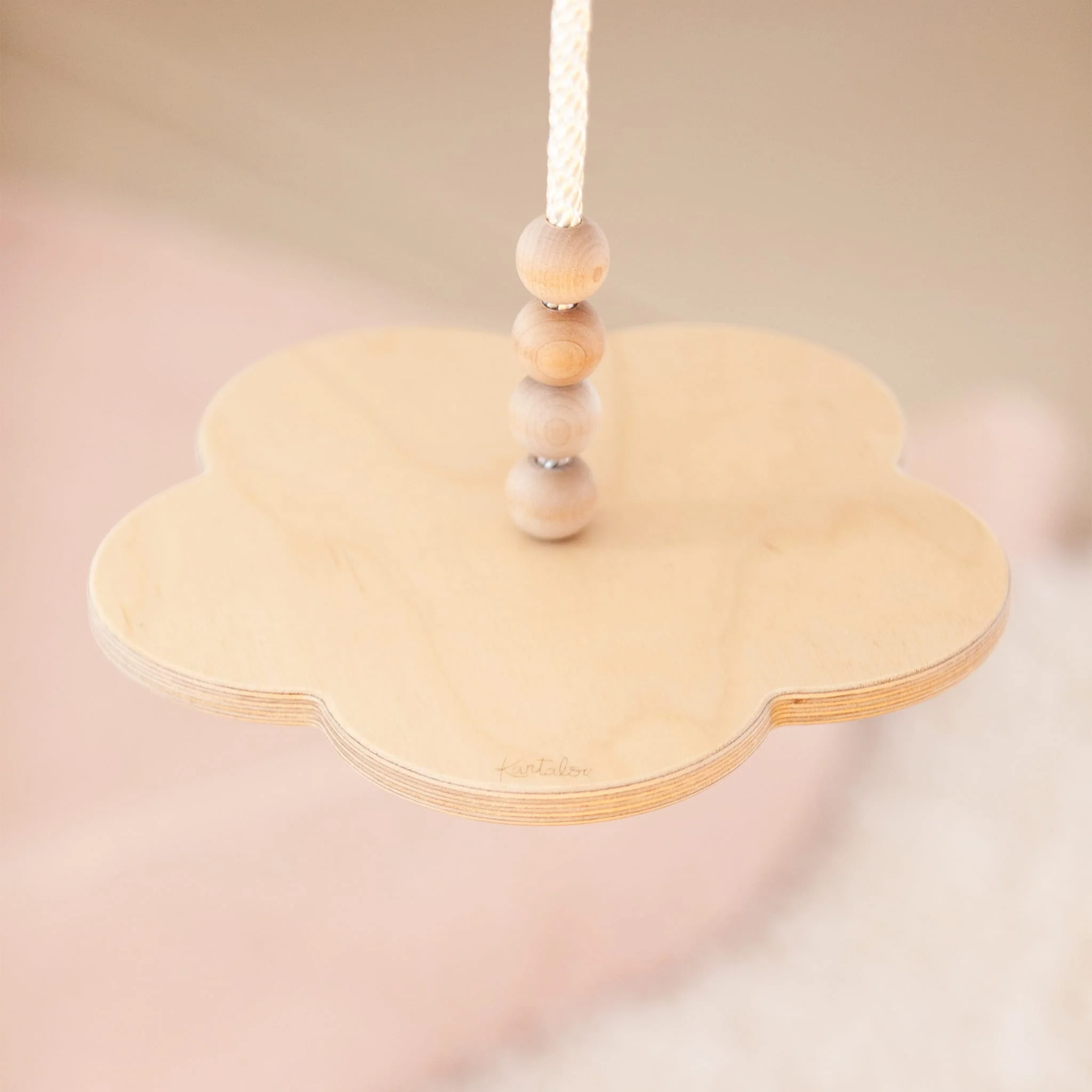 Balançoire en Bois - Fleur - Image 3