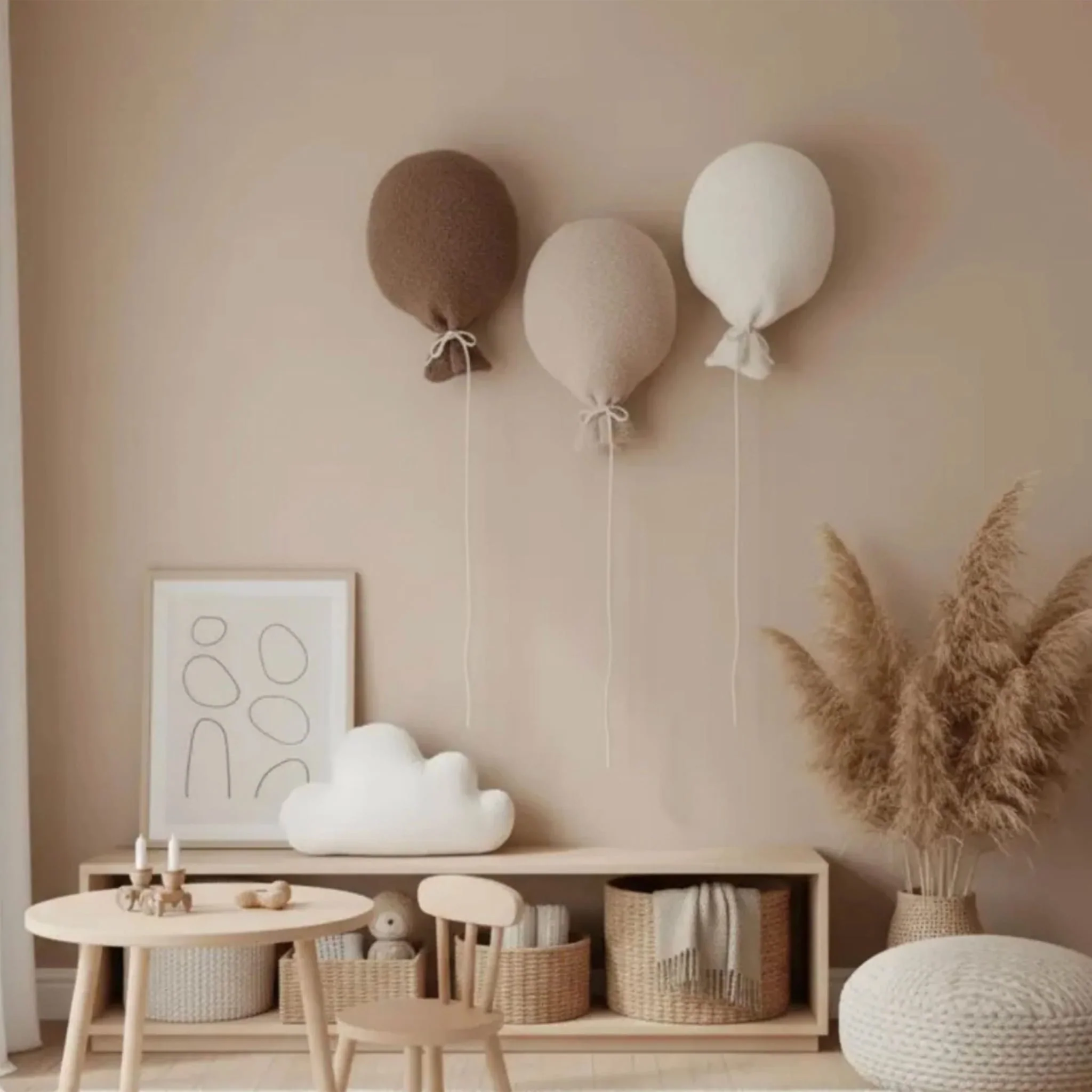 Ballon Mural Sherpa - Brun Camel - Image 3