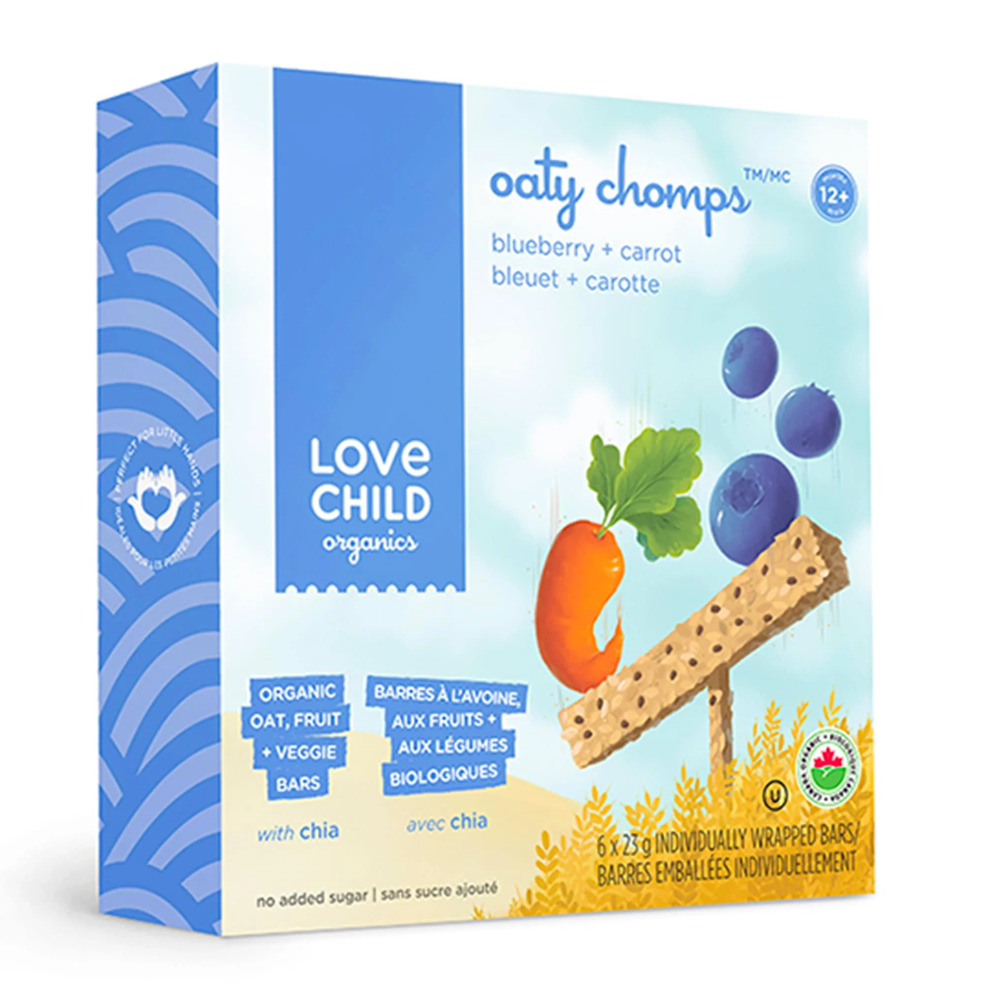 Barres Avoine Bio- Oaty Chomps- Bleuet et Carotte ( À partir de 12 mois )