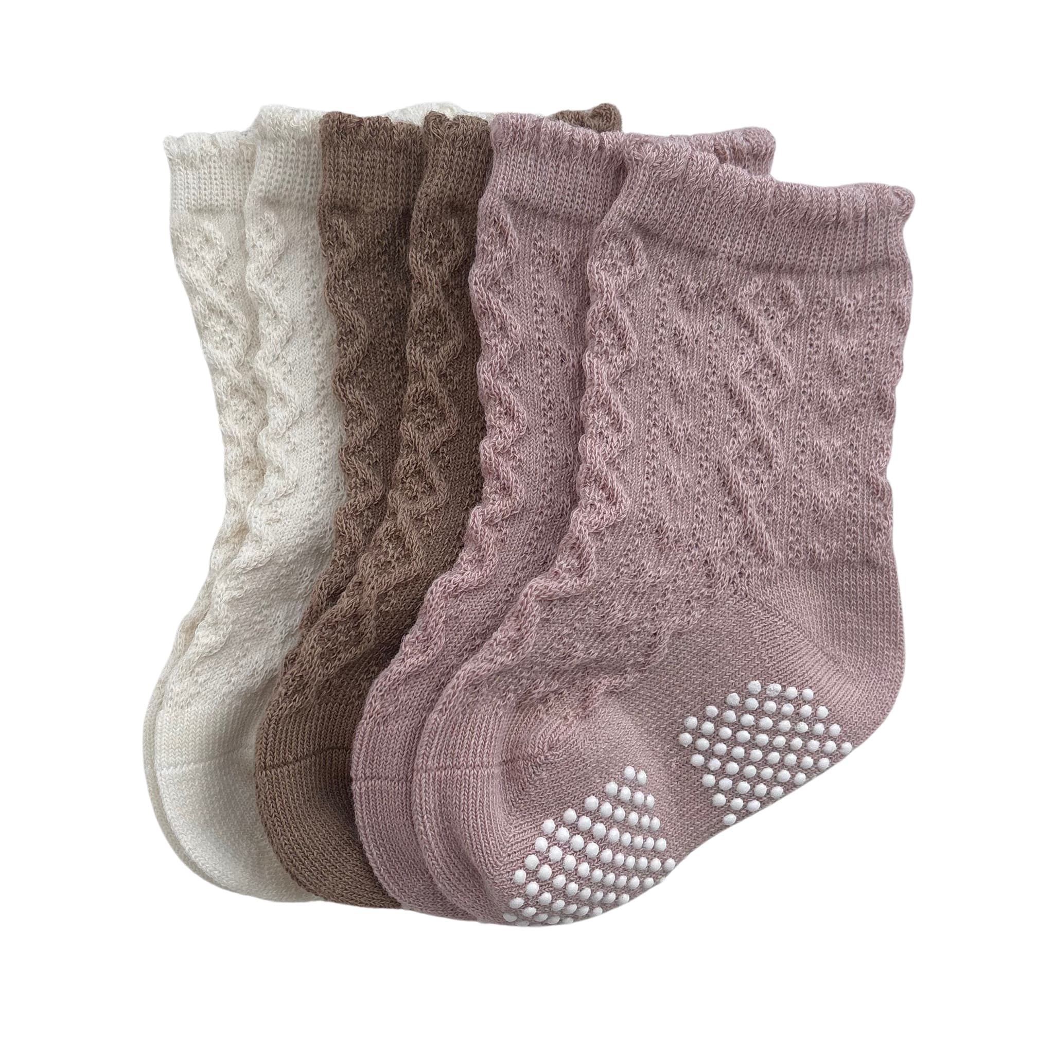 Bas (3) Beige Rose 6-36mois - Image 2