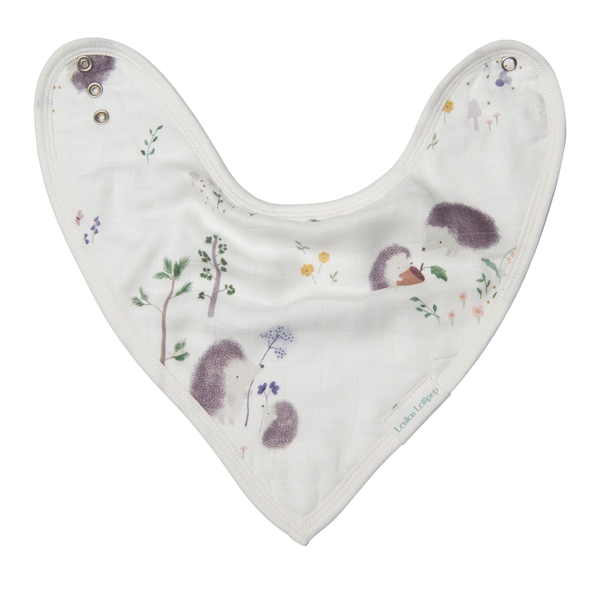 Bavoirs Bandana Mousseline (2) - Hérissons - Image 5