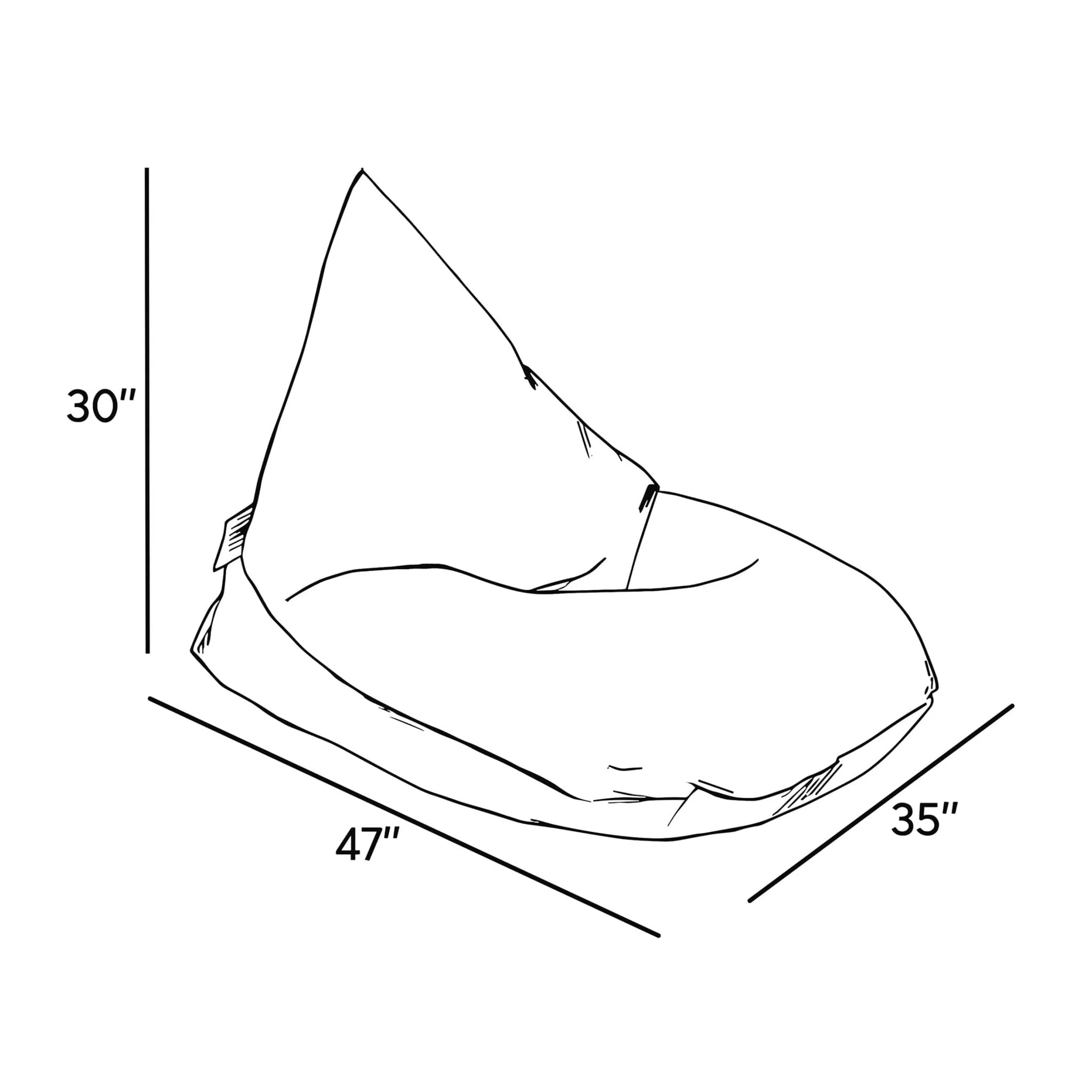 Bean Bag Lounge Junior Originale- Clémentine - Image 9