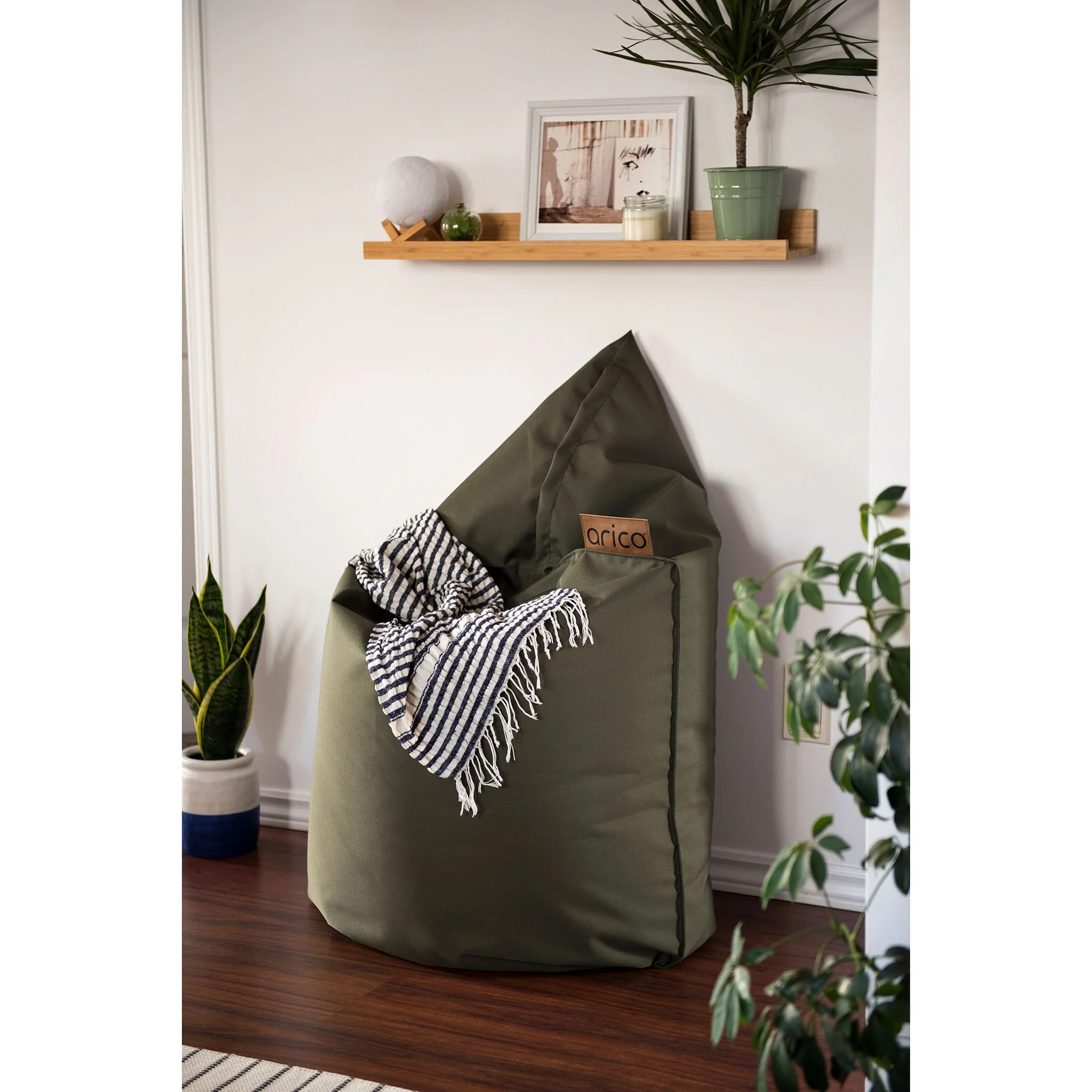 Bean Bag Lounge Junior Originale - Olive - Image 4