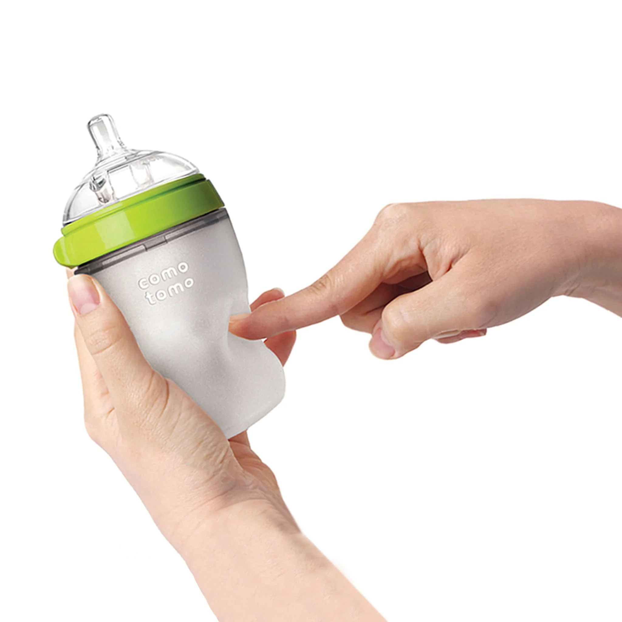 Biberon Souple à Flot Naturel Prévention des Coliques 250ml Ensemble de 2 - Vert - Image 3