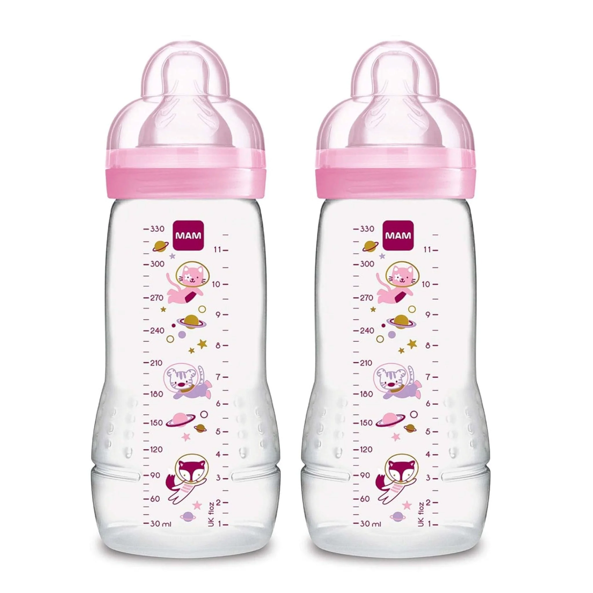 Biberon Easy Active 4mois+ 11oz - Rose