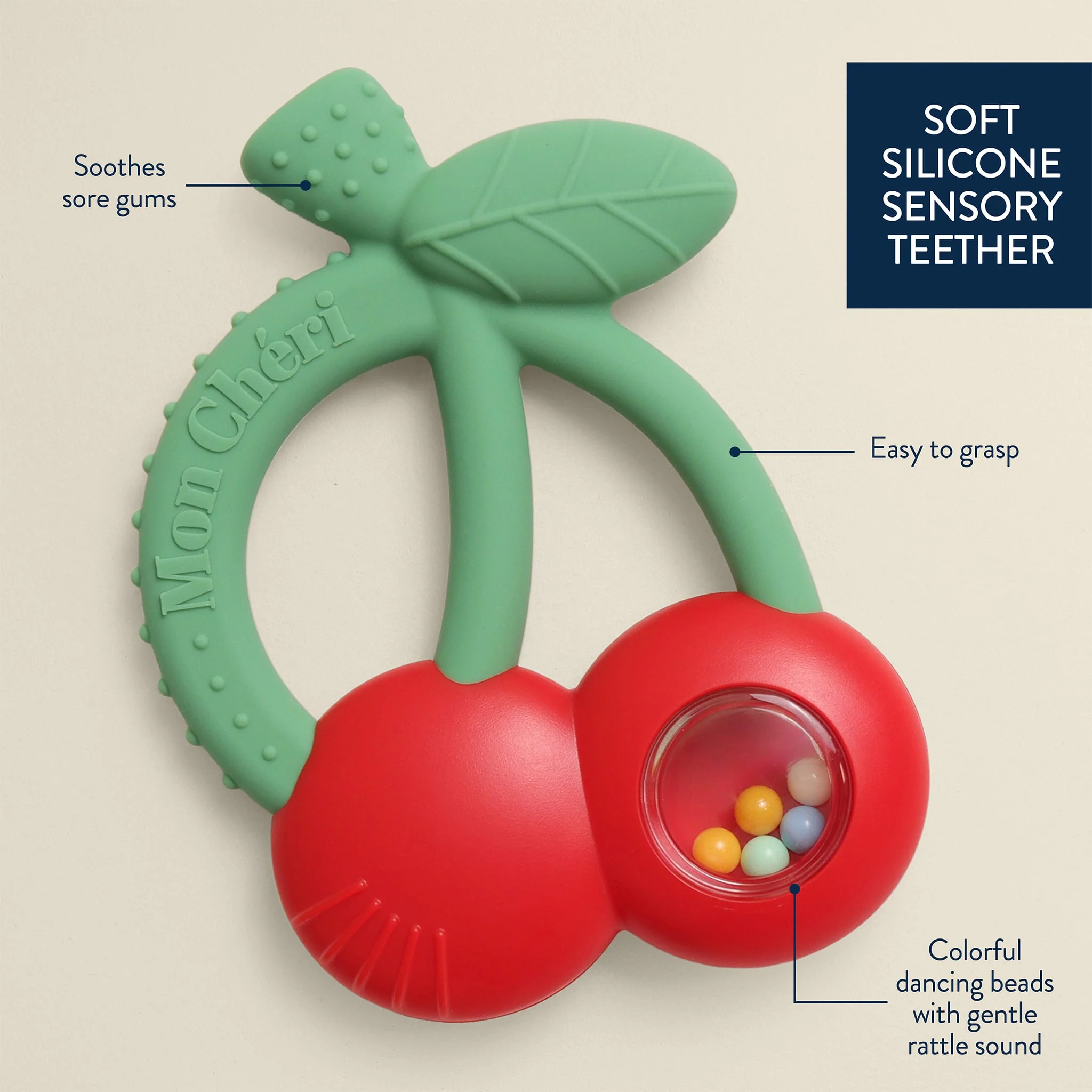 Hochet Dentition - Cerises - Image 3