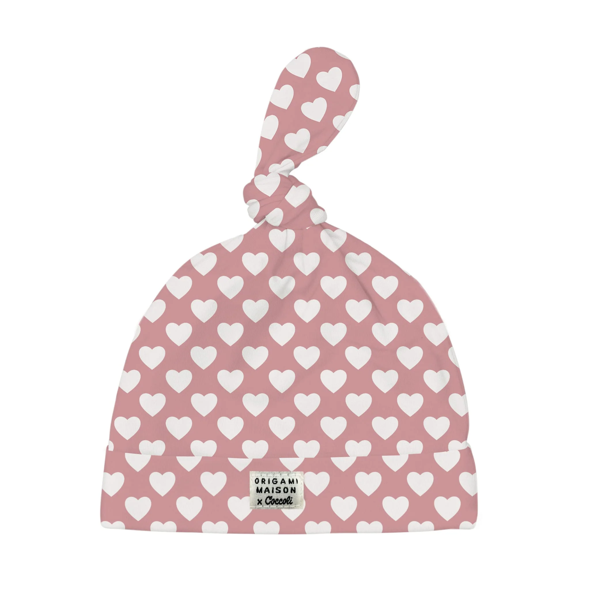 Bonnet À Noeud 3-6m Coeurs