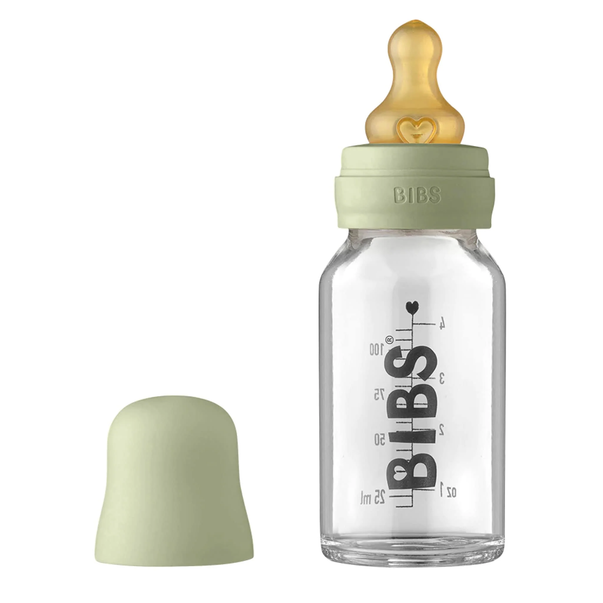 Bouteille en Verre 110ml - Vert Sauge