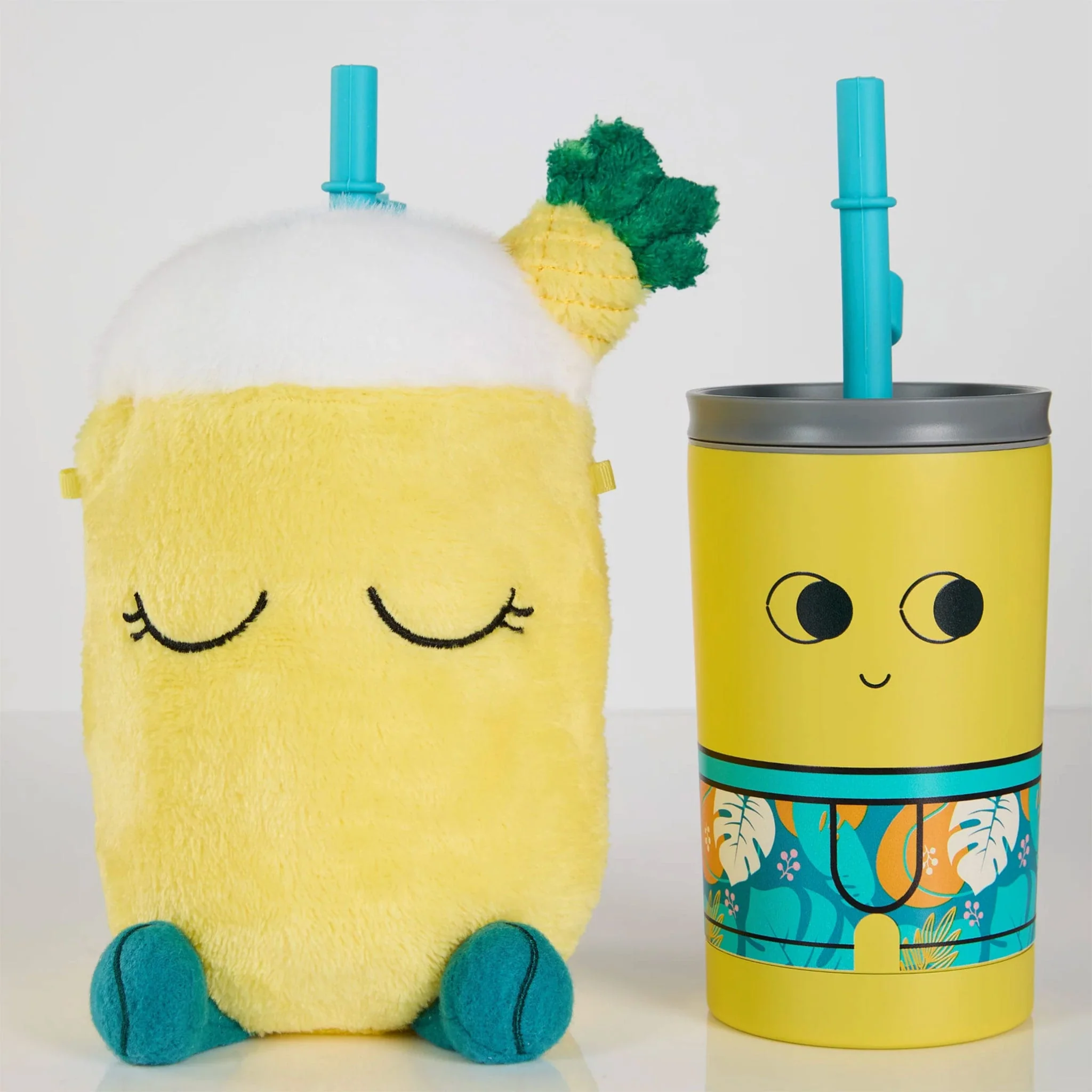 Bouteille et Peluche Fuzzie - Ananas - Image 3
