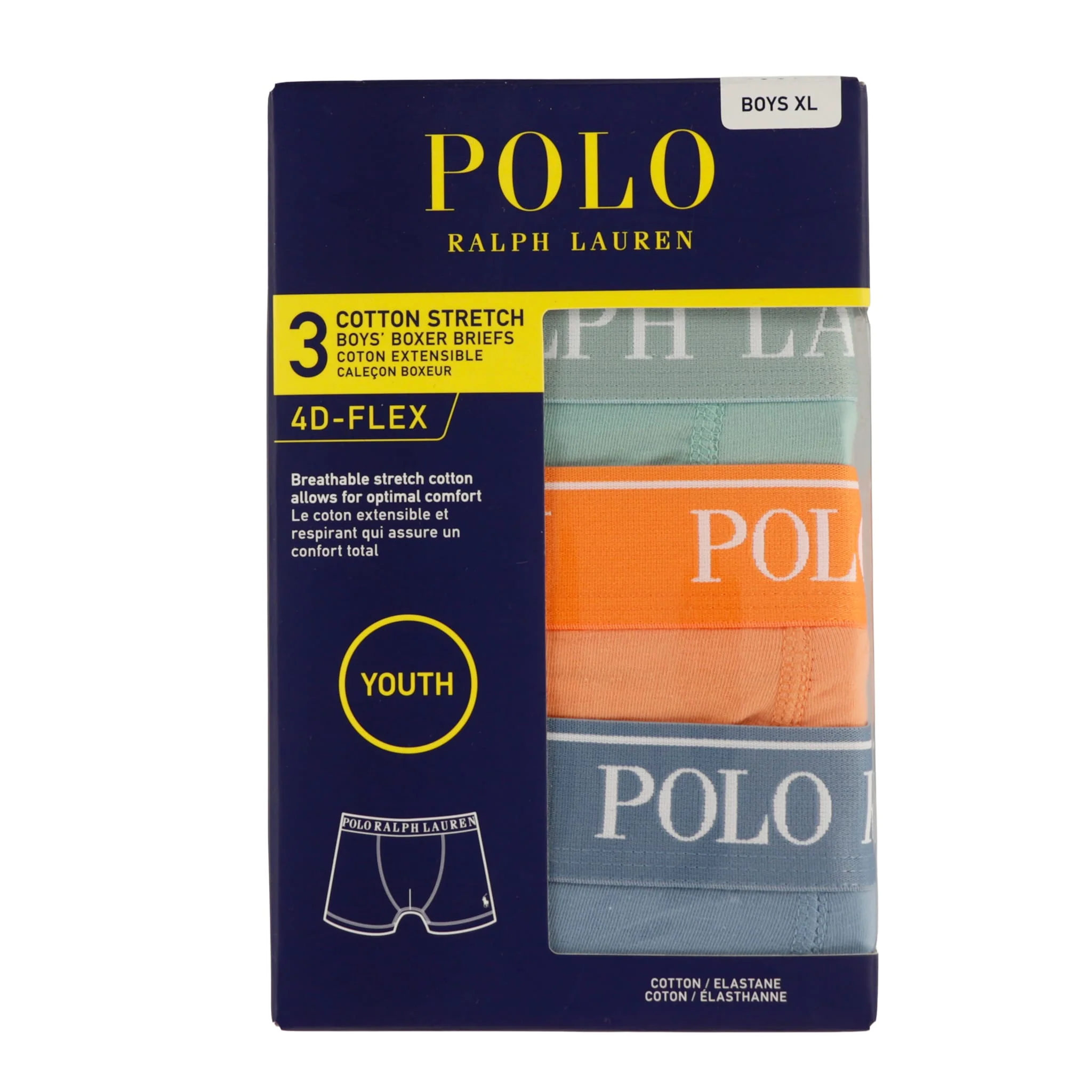 Boxers Polo Coton (3) 8-18ans - Image 2