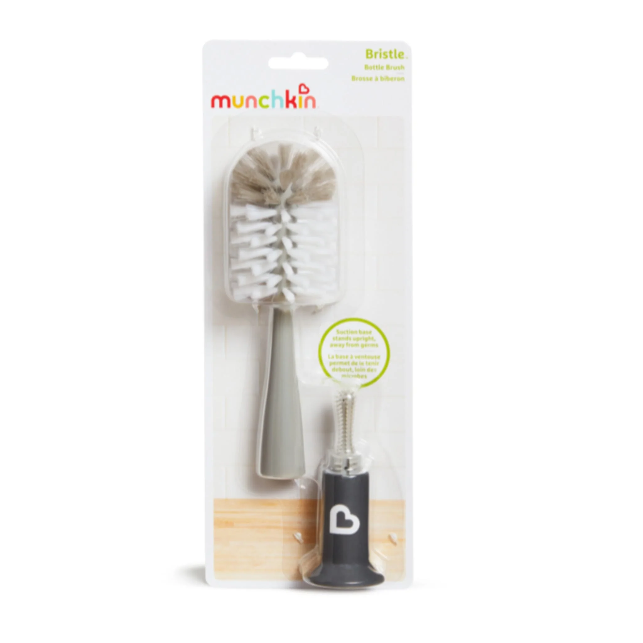 Brosse à Biberon 2-en-1 Ventouse Bristle™ - Gris - Image 5
