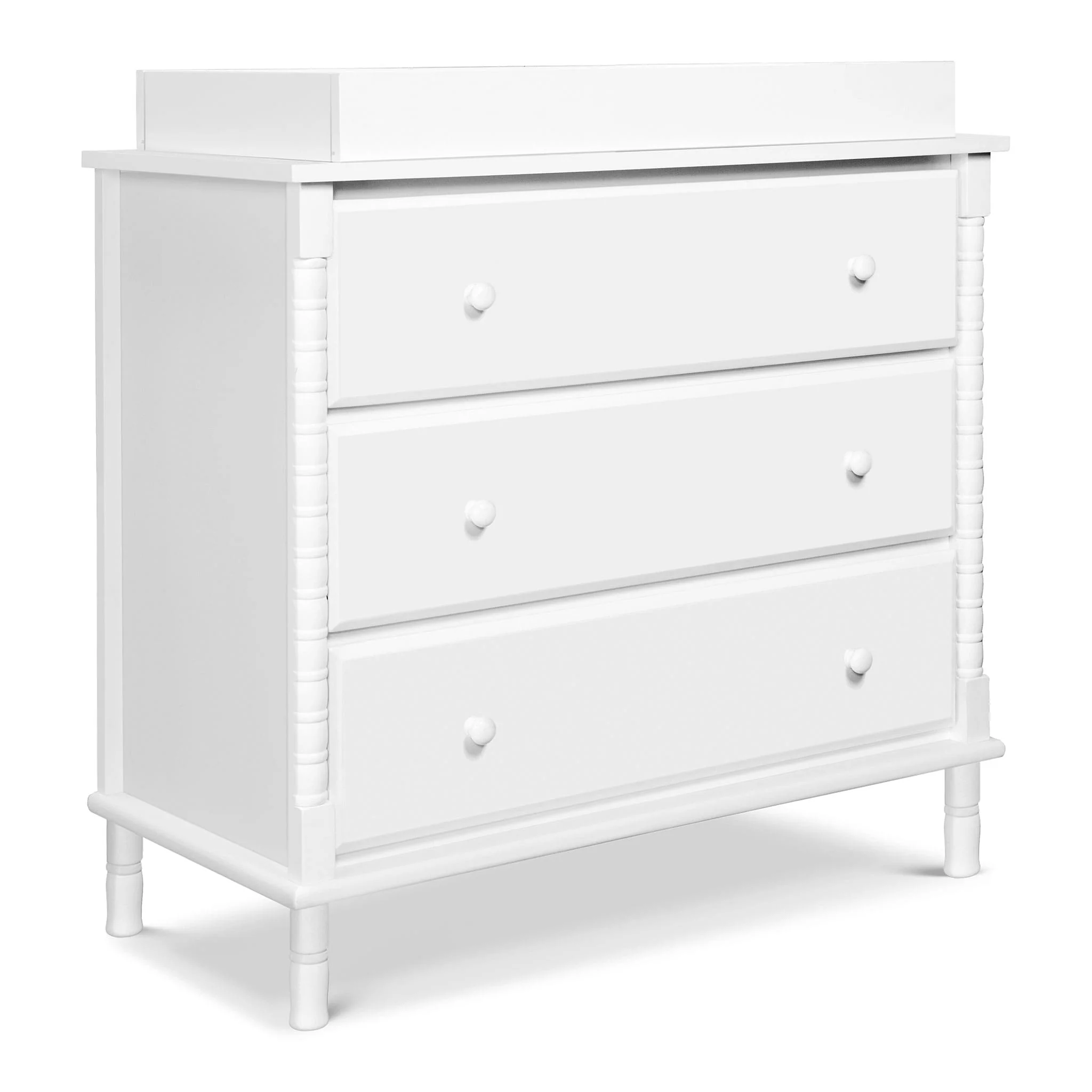 Commode 3 Tiroirs Jenny Lind Spindle - Blanc - Image 4