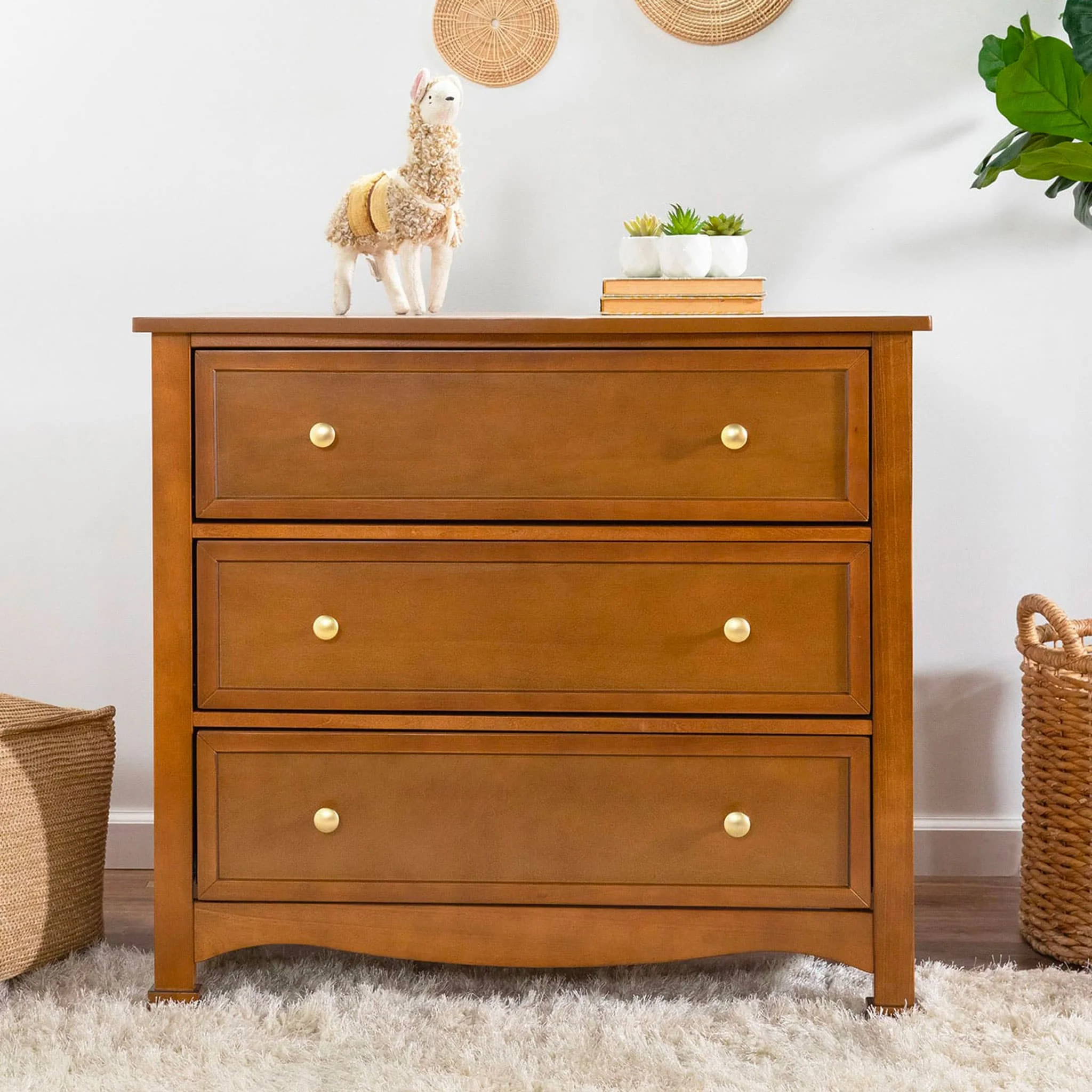 Commode 3 Tiroirs Kalani - Châtain - Image 9