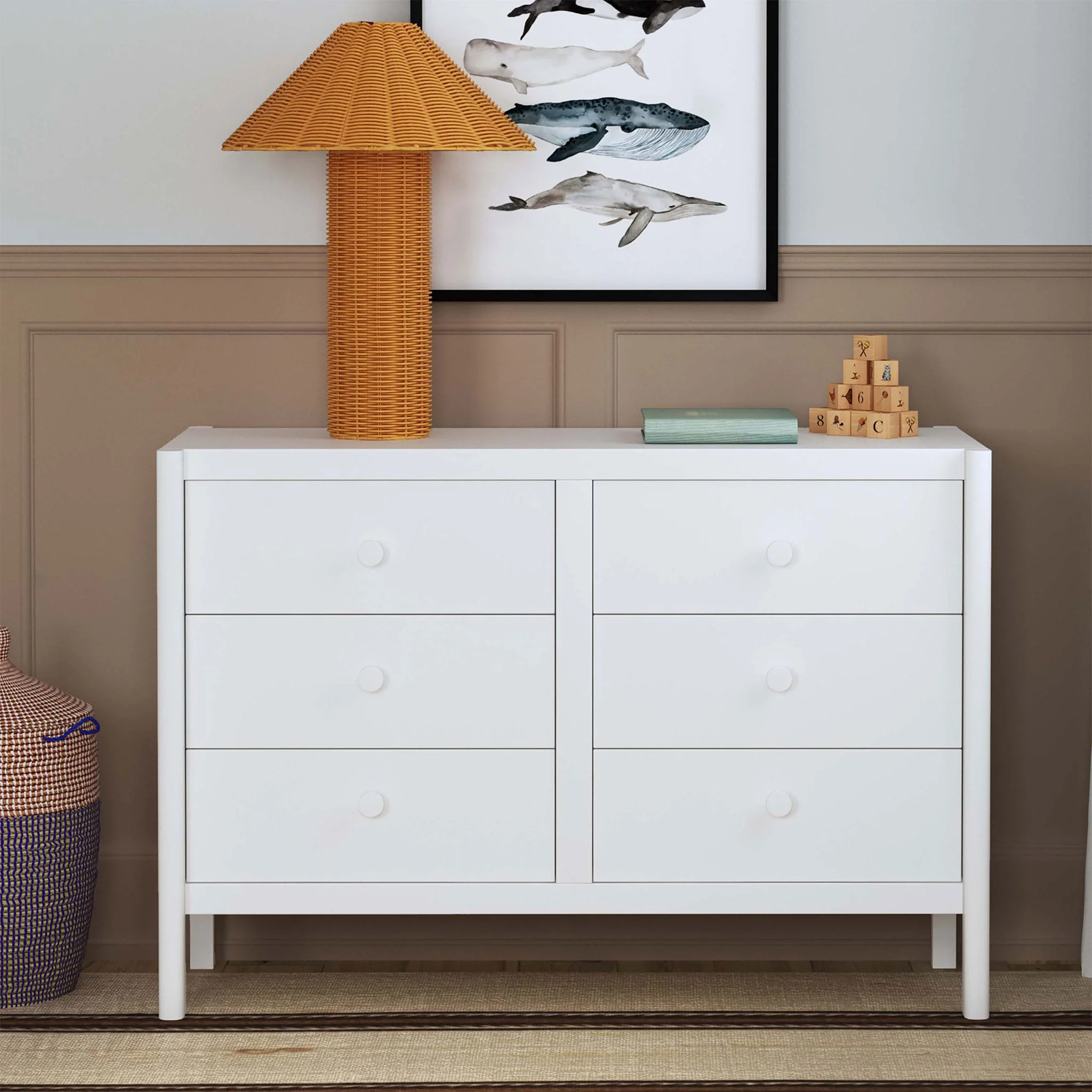 Commode 6 Tiroirs Birdie - Blanc - Image 2