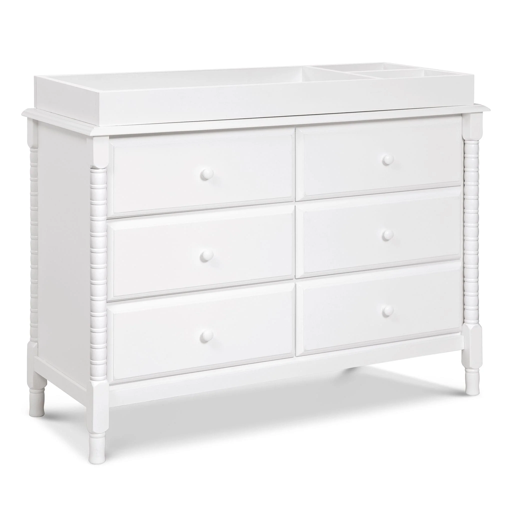 Commode 6 Tiroirs Jenny Lind Spindle - Blanc - Image 5