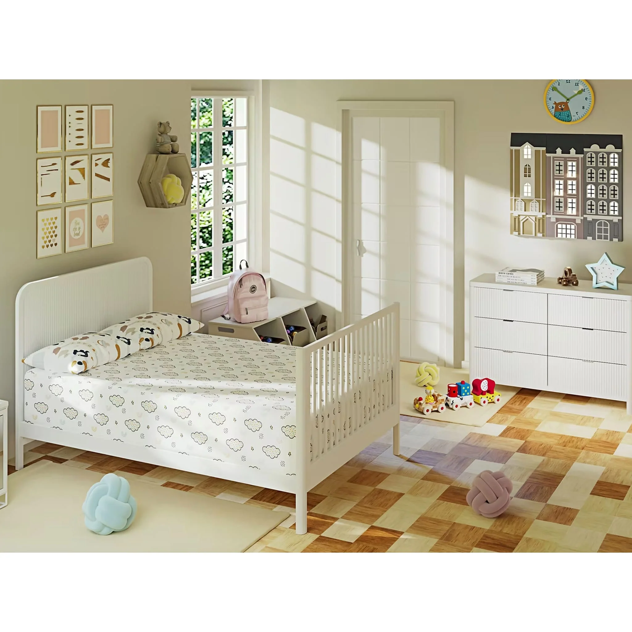 Commode 6 Tiroirs Milano - Blanc - Image 9