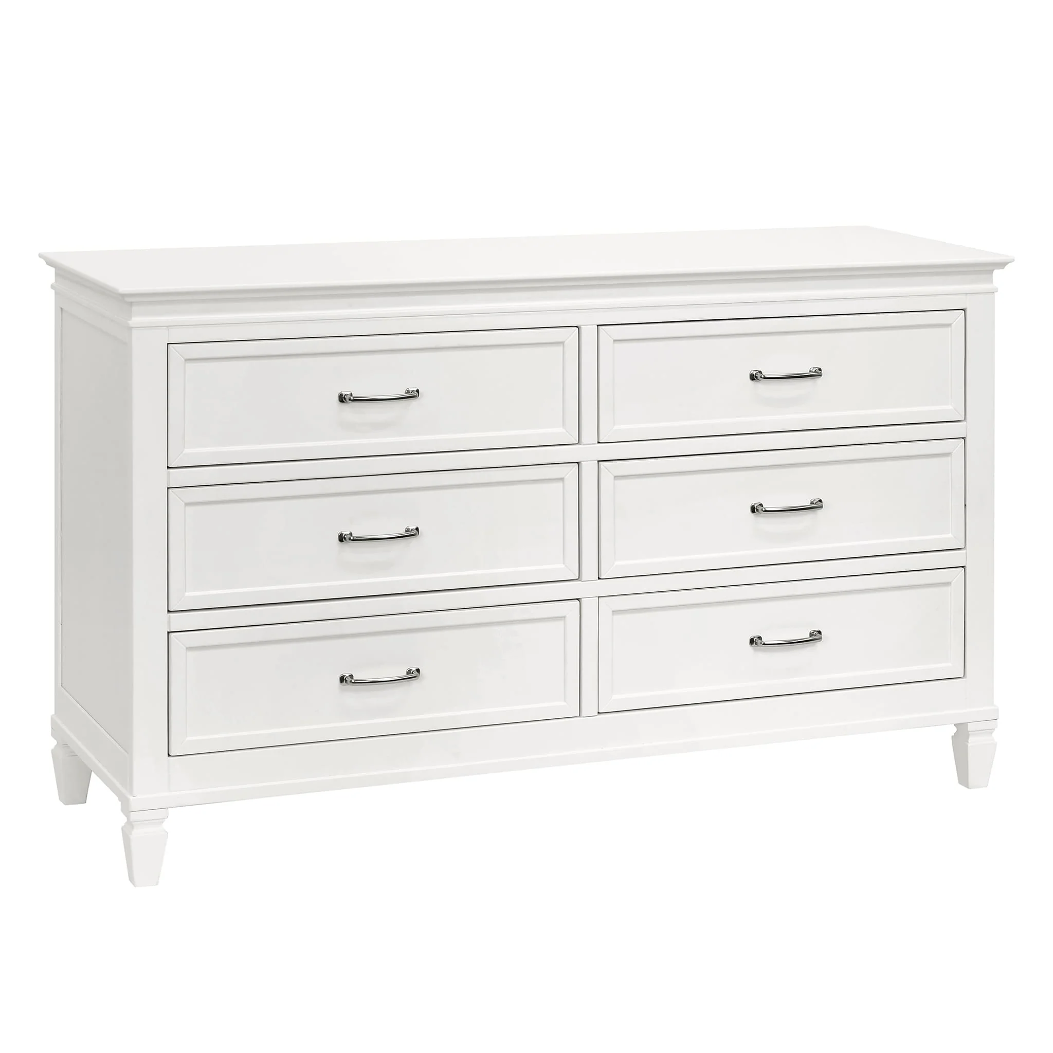 Commode 6 Tiroirs Darlington - Blanc Chaud - Image 2