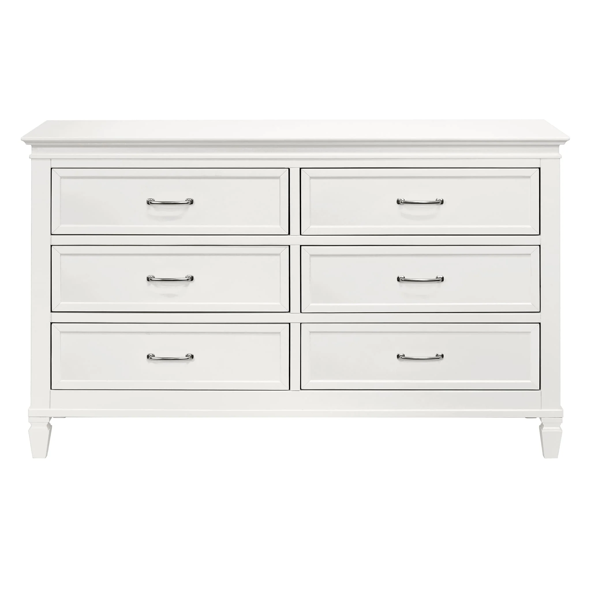 Commode 6 Tiroirs Darlington - Blanc Chaud - Image 4