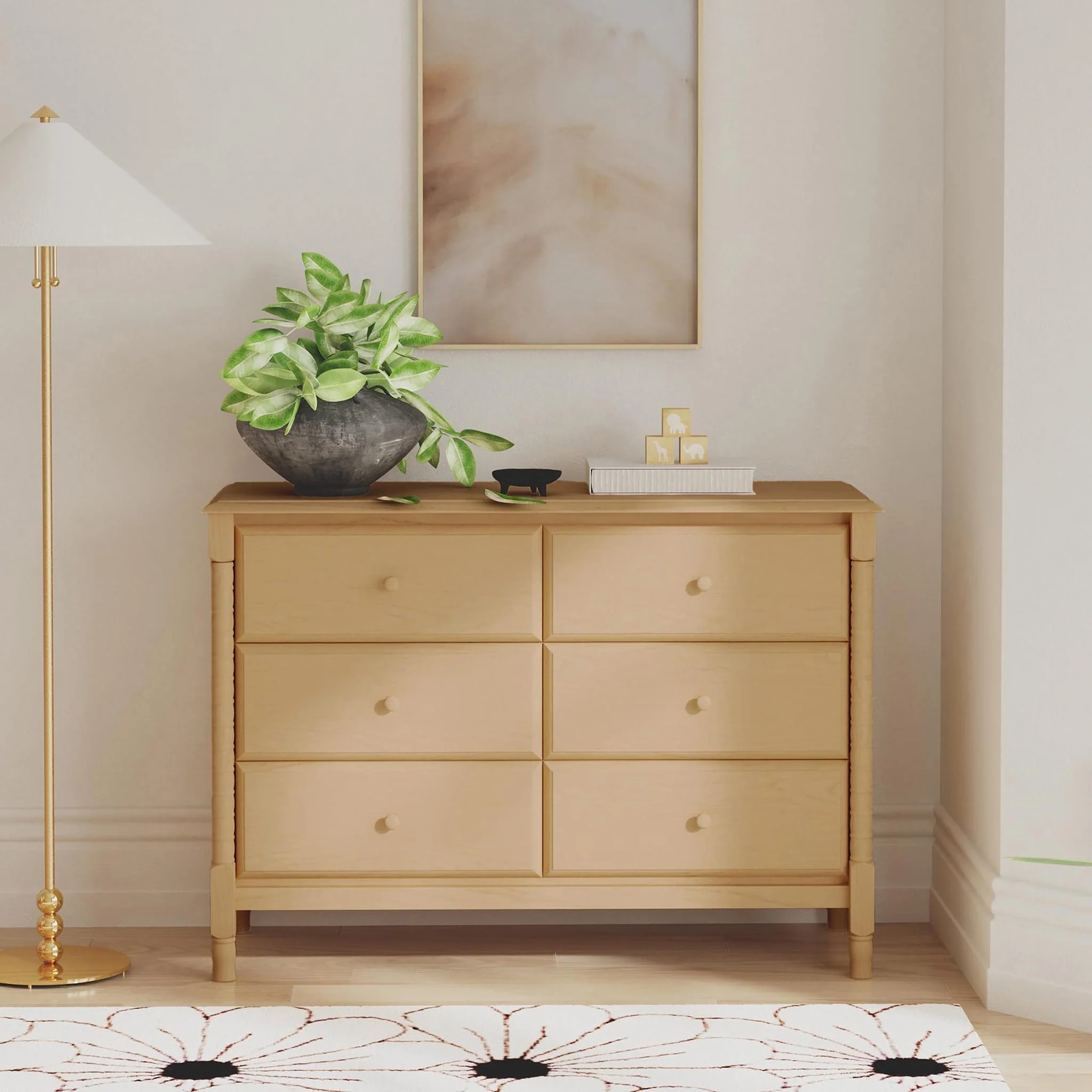 Commode Jenny Lind 6 Tiroirs - Miel - Image 4