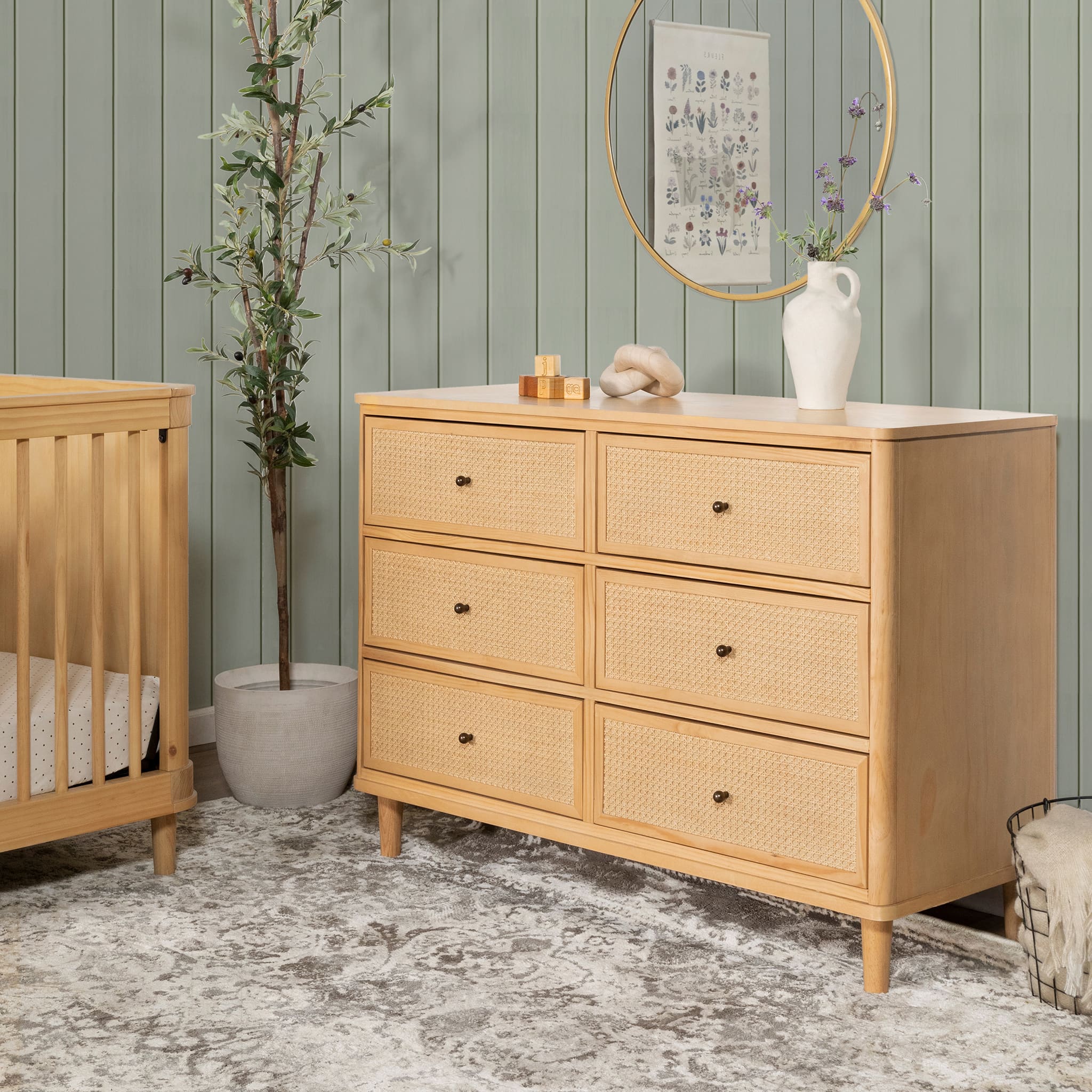 Commode 6 Tiroirs Marin - Miel et Rotin - Image 8