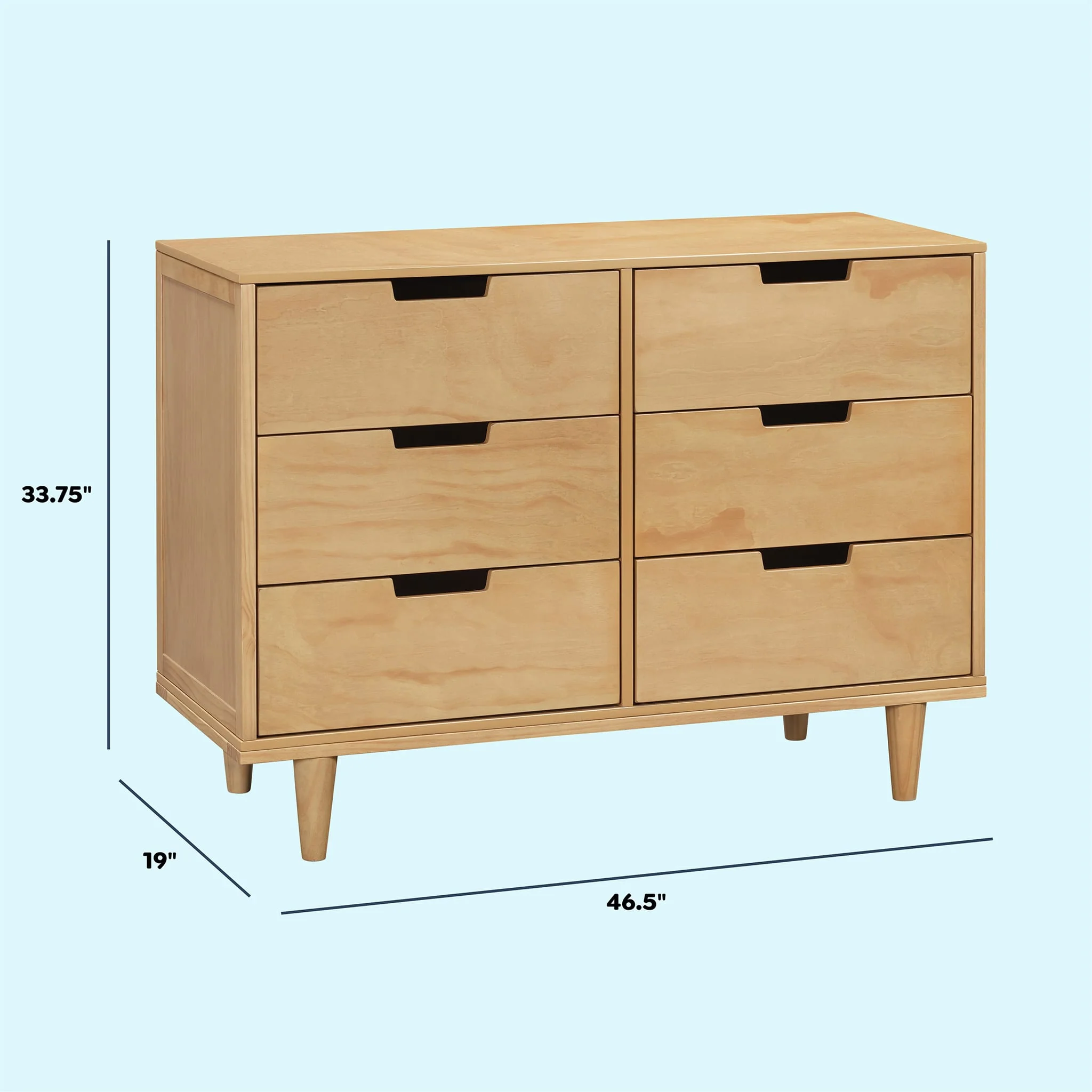 Commode 6 Tiroirs Marley - Miel - Image 7