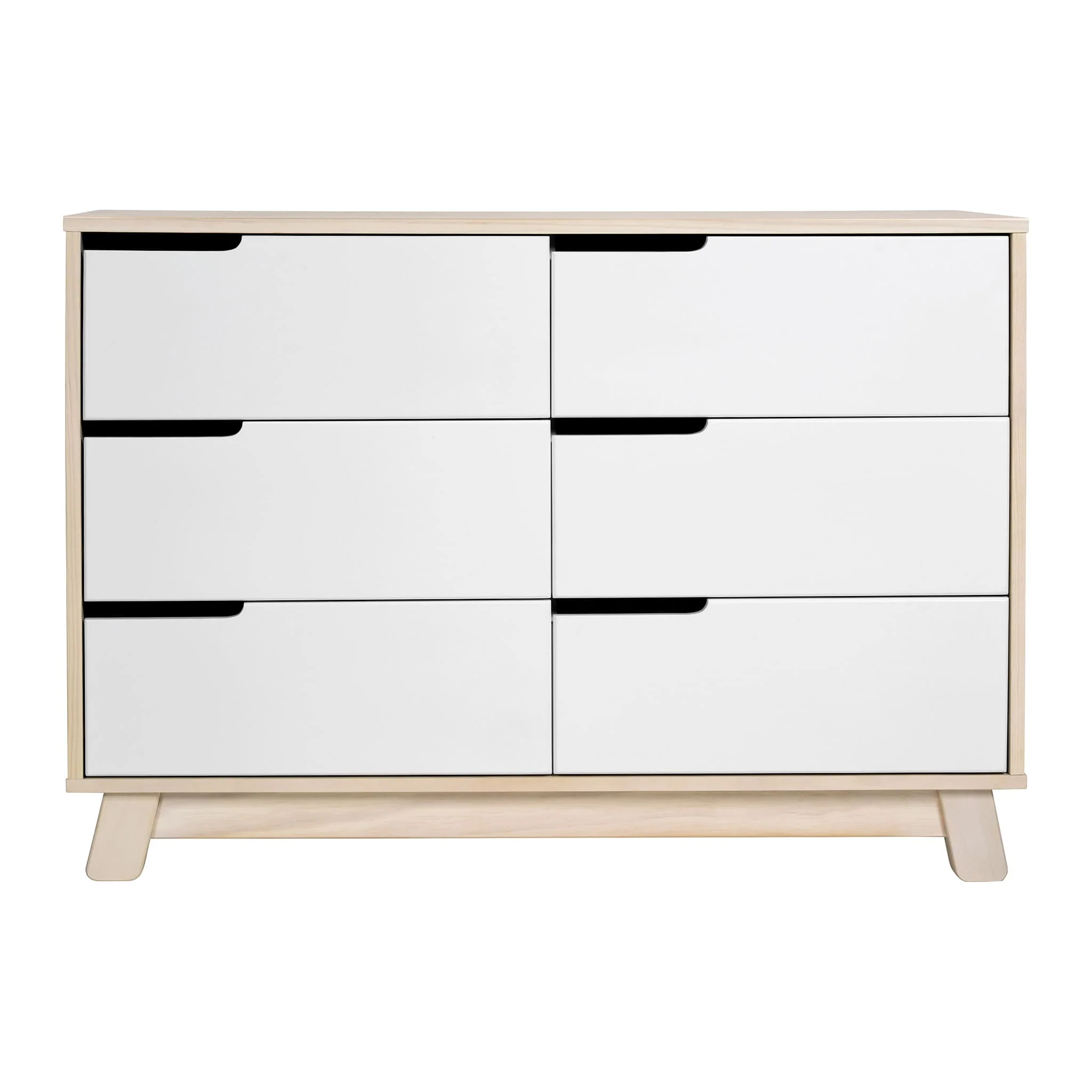 Commode 6 Tiroirs Hudson - Naturel Lavé / Blanc - Image 3