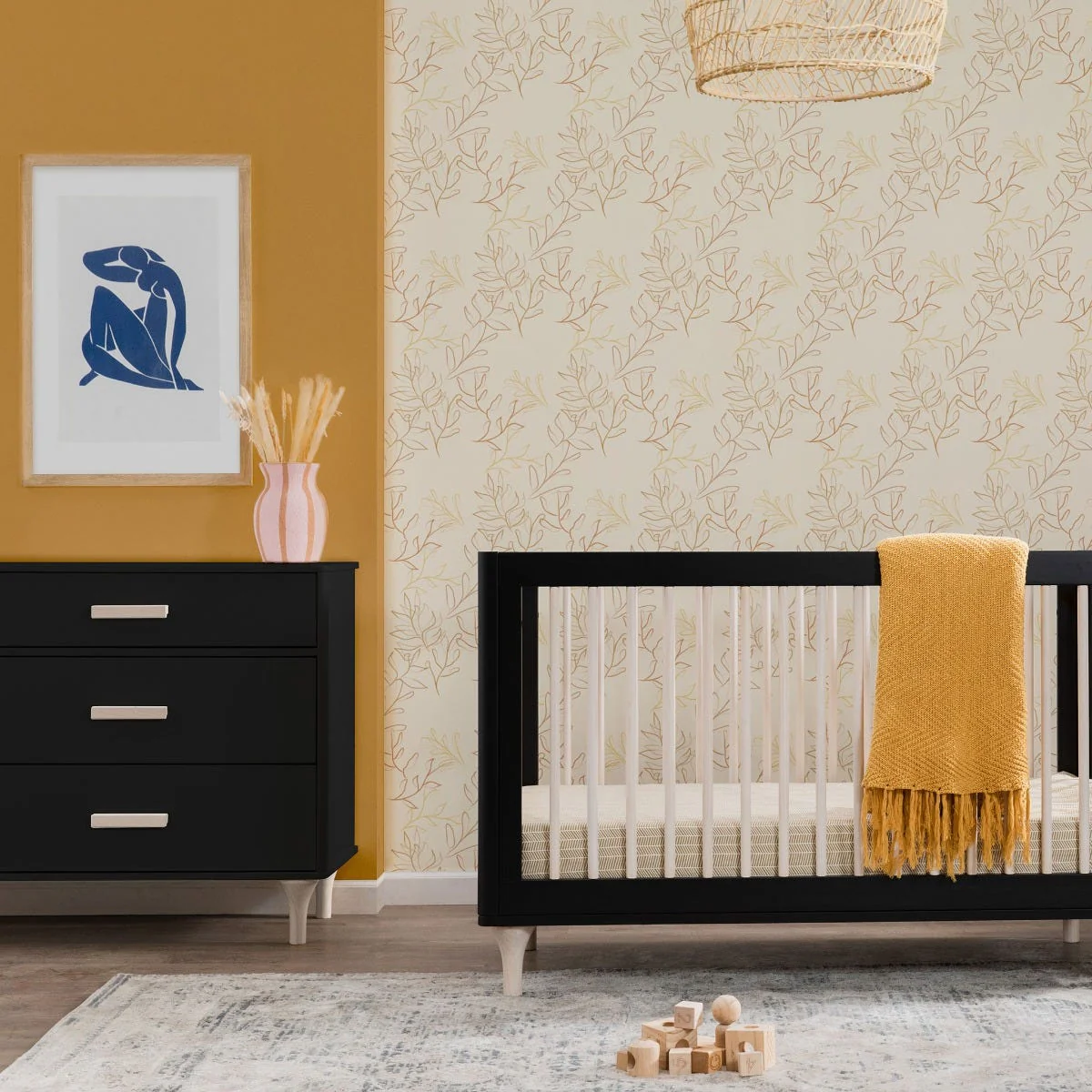 Commode Double 6 Tiroirs Lolly - Noir / Naturel Lavé - Image 7