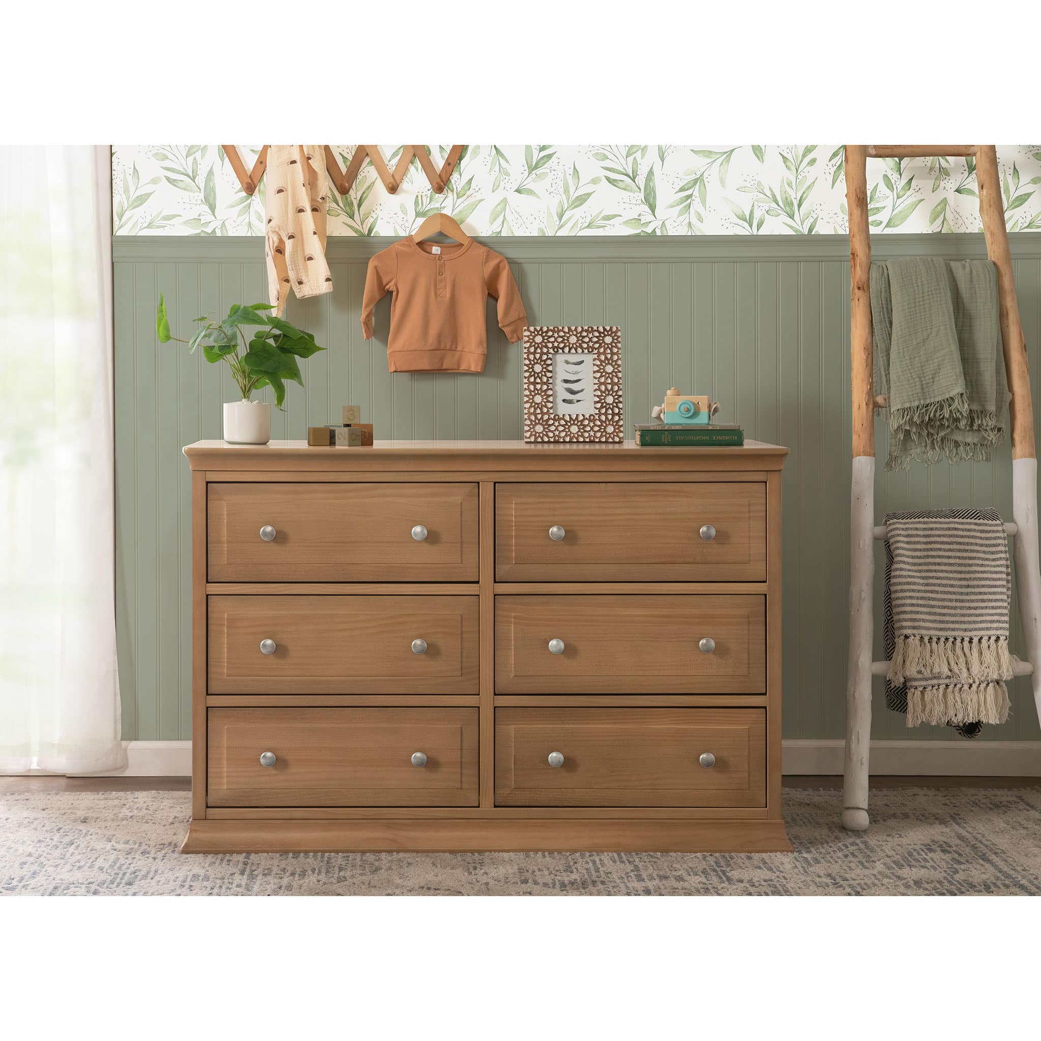 Commode Double 6 Tiroirs Signature Davinci - Noisette - Image 7