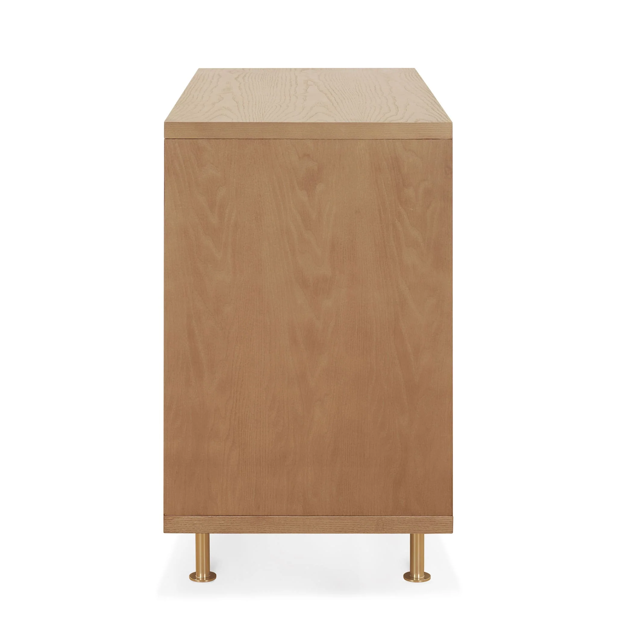 Commode 6 Tiroirs Novella - Frêne teinté / Ivoire - Image 8