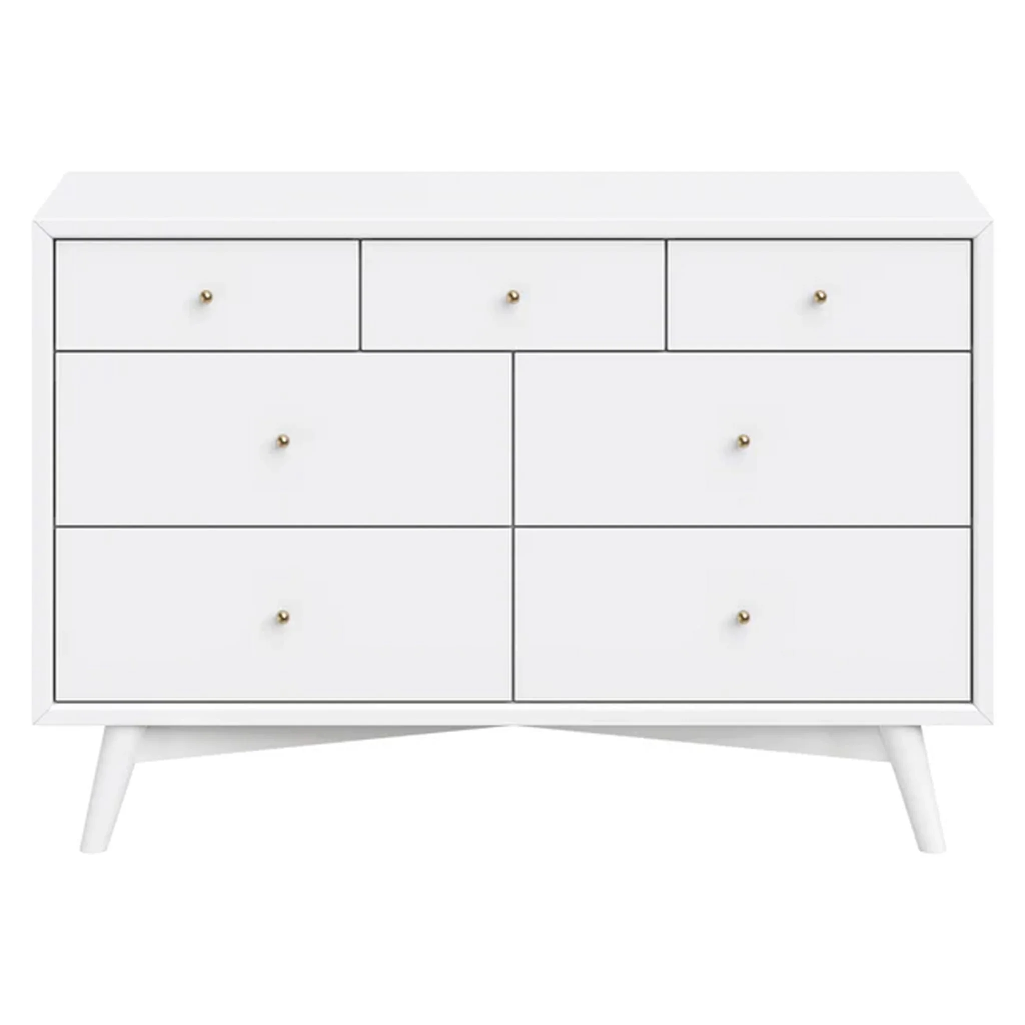Commode Double Palma à 7 tiroirs - Blanc