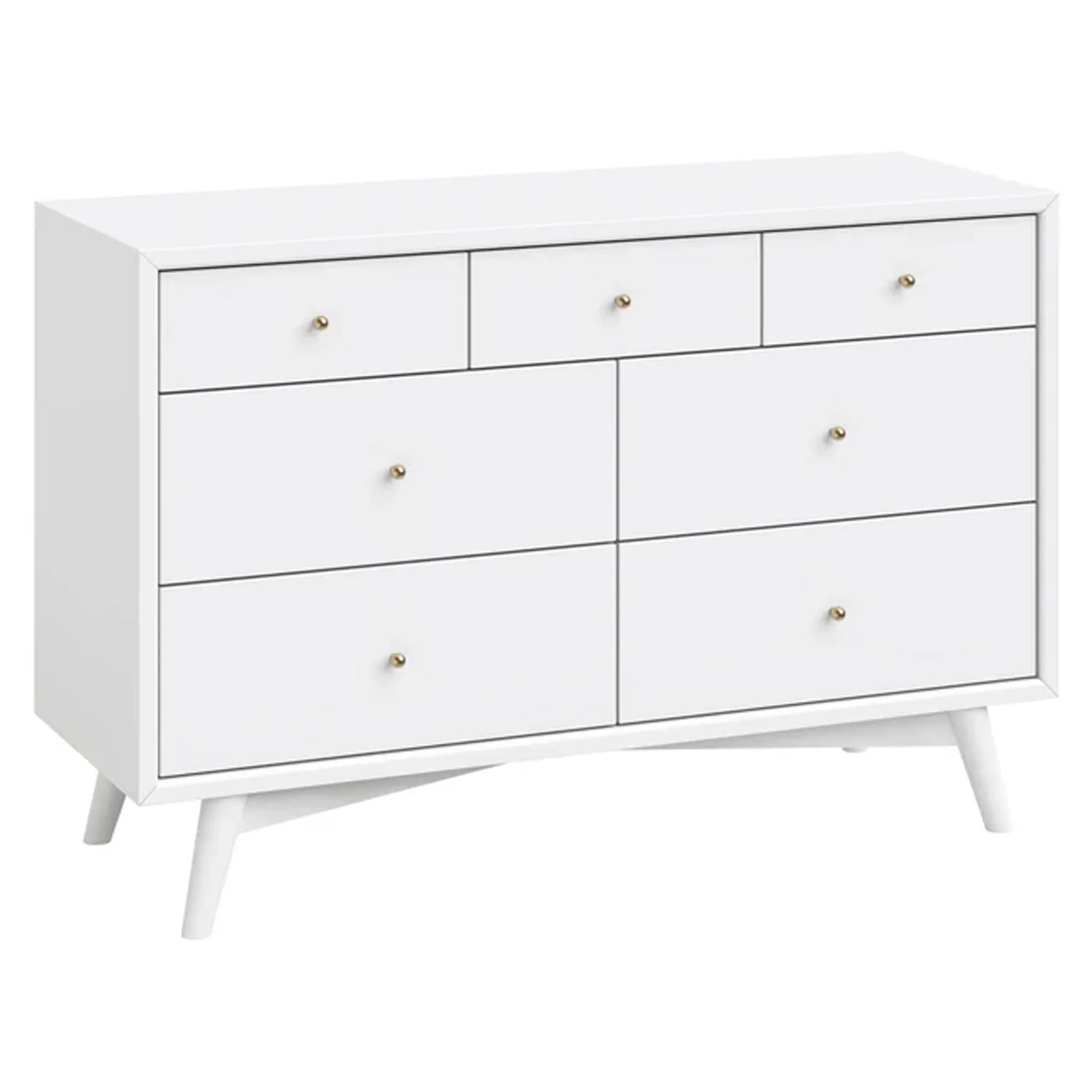 Commode Double Palma à 7 tiroirs - Blanc - Image 4