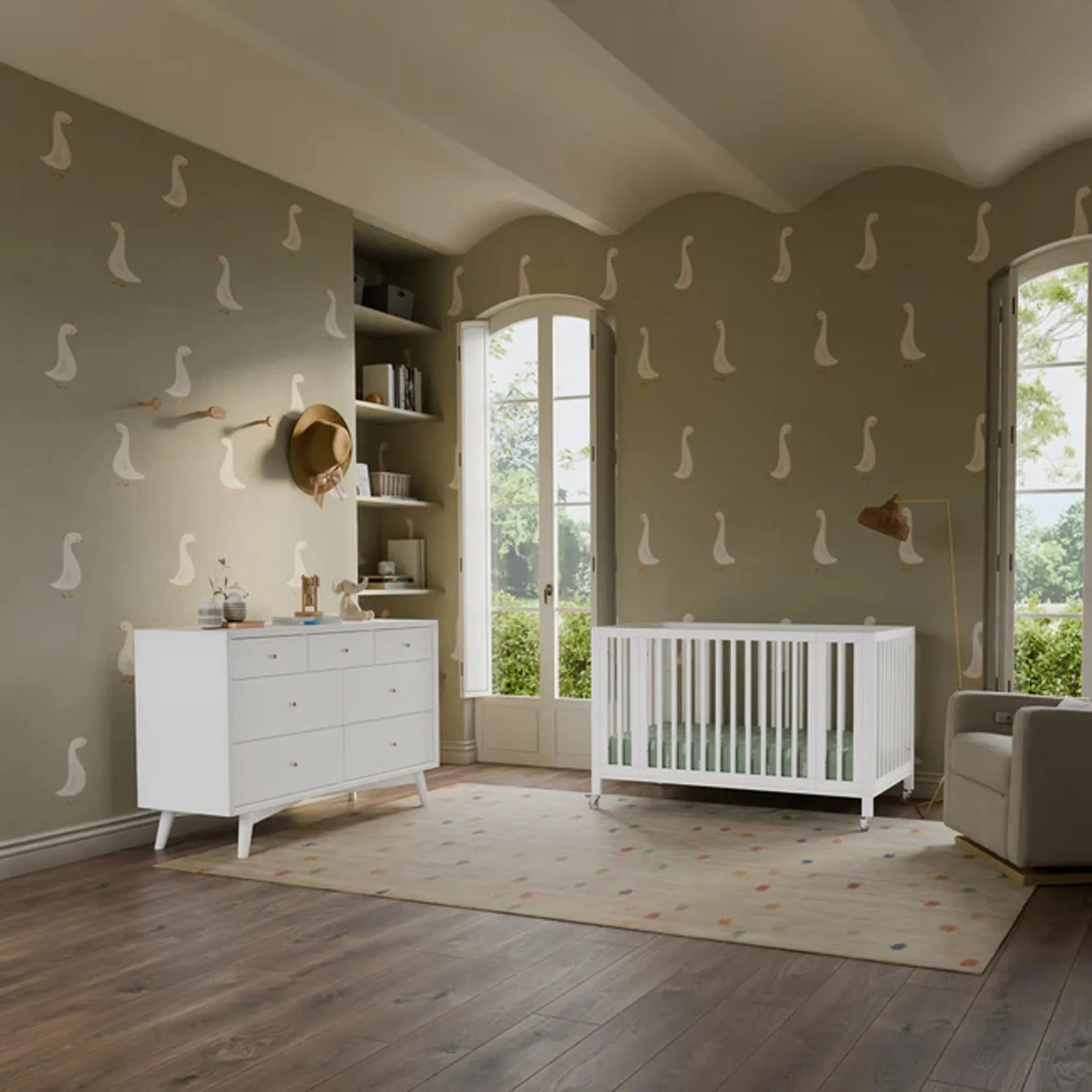 Commode Double Palma à 7 tiroirs - Blanc - Image 7