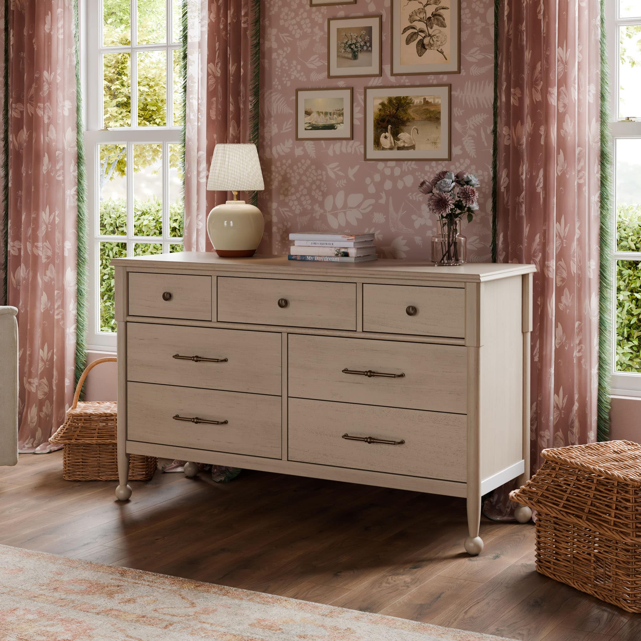 Commode 7 Tiroirs Alouette - Pin Lavé - Image 6