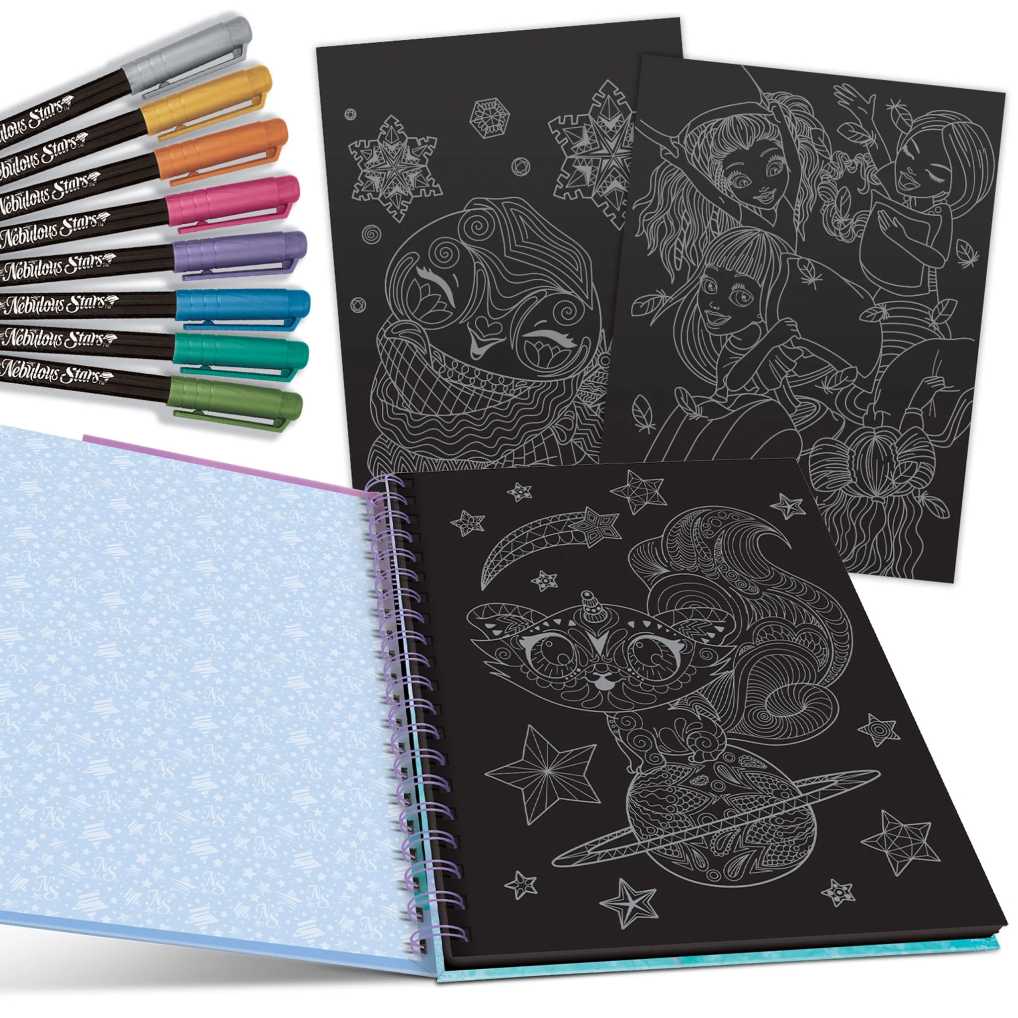 Cahier Coloriage à Pages Noires D'Isadora - Image 3