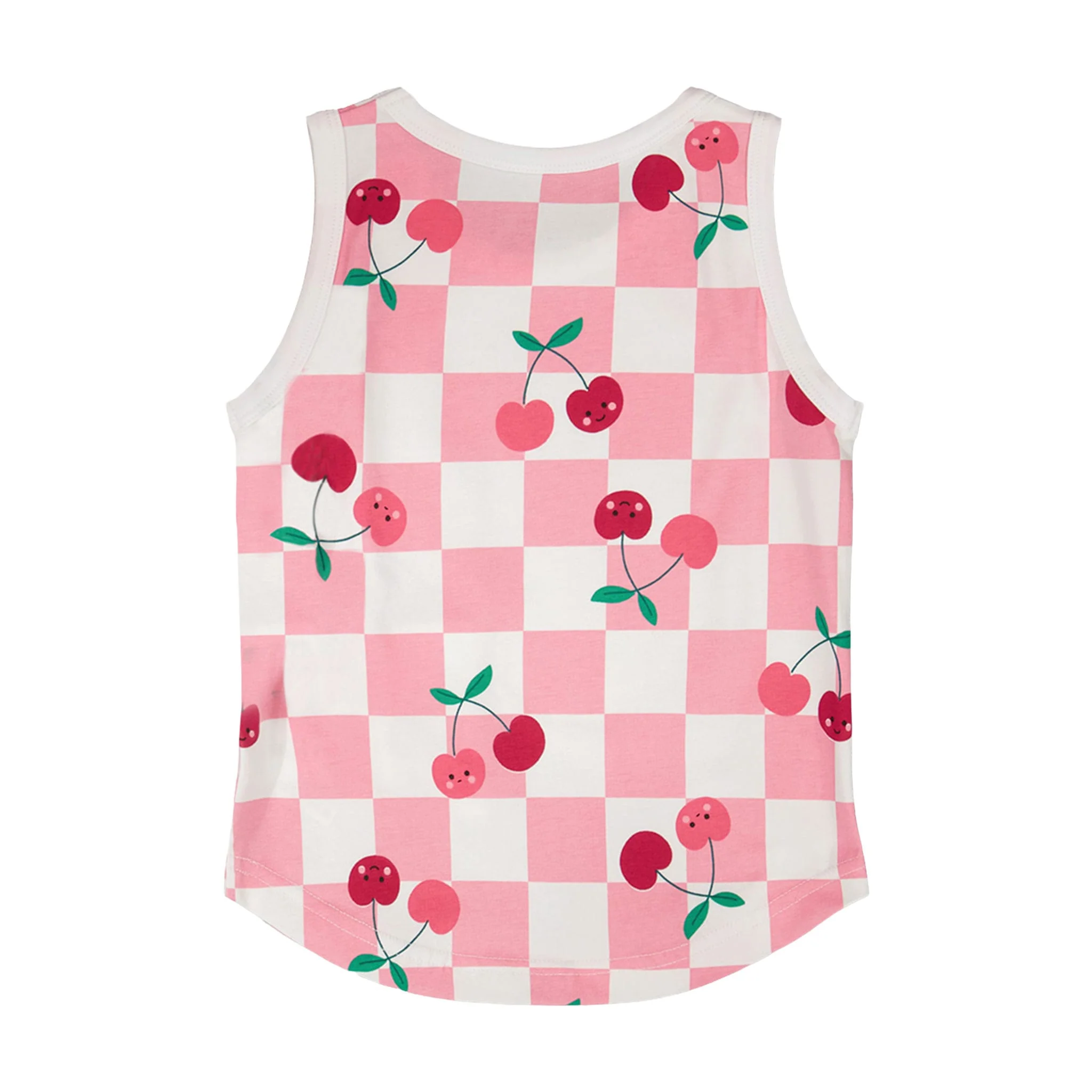 Camisole Carreaux Cerise 3-6ans - Image 4