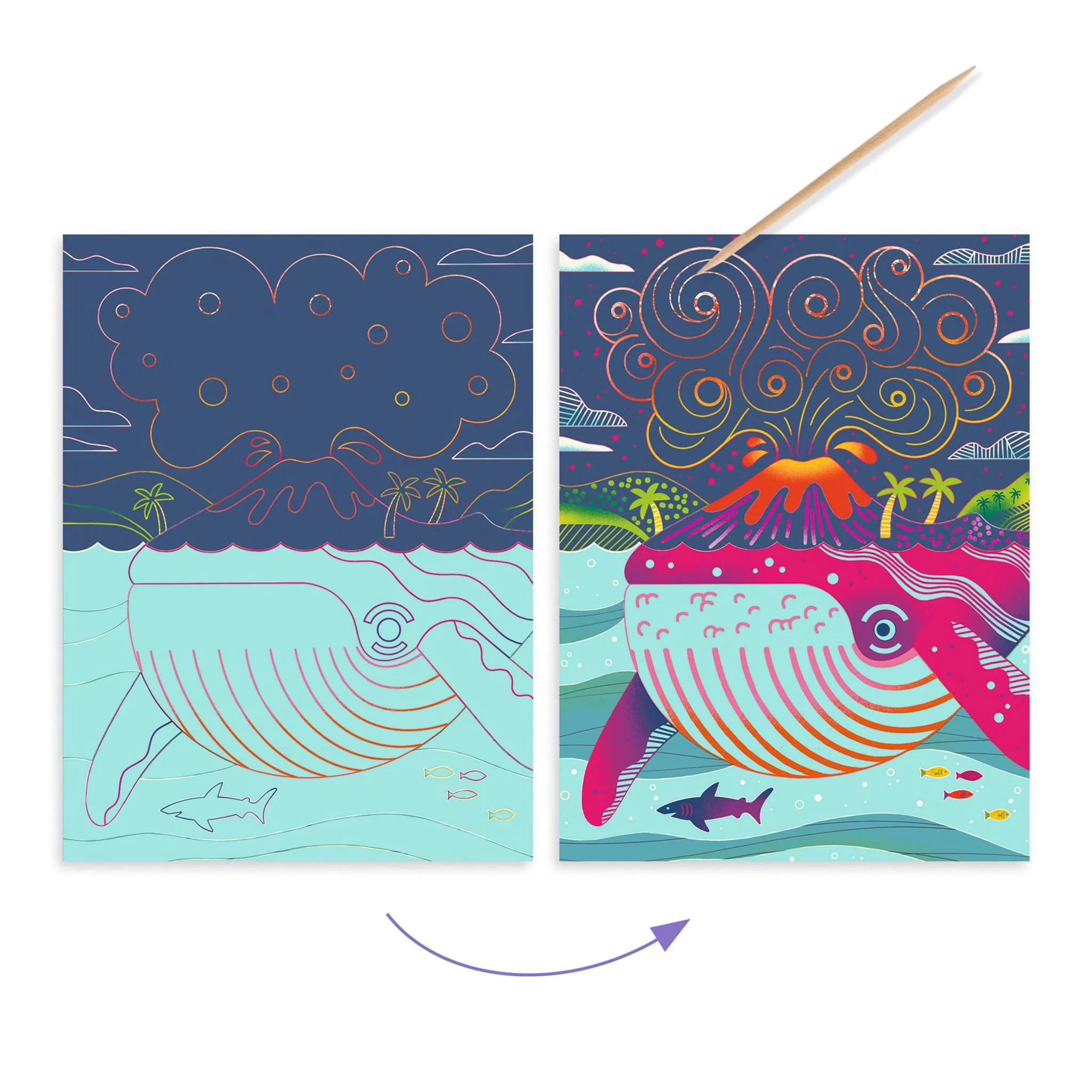 Cartes à gratter - Dessus-Dessous - Image 3