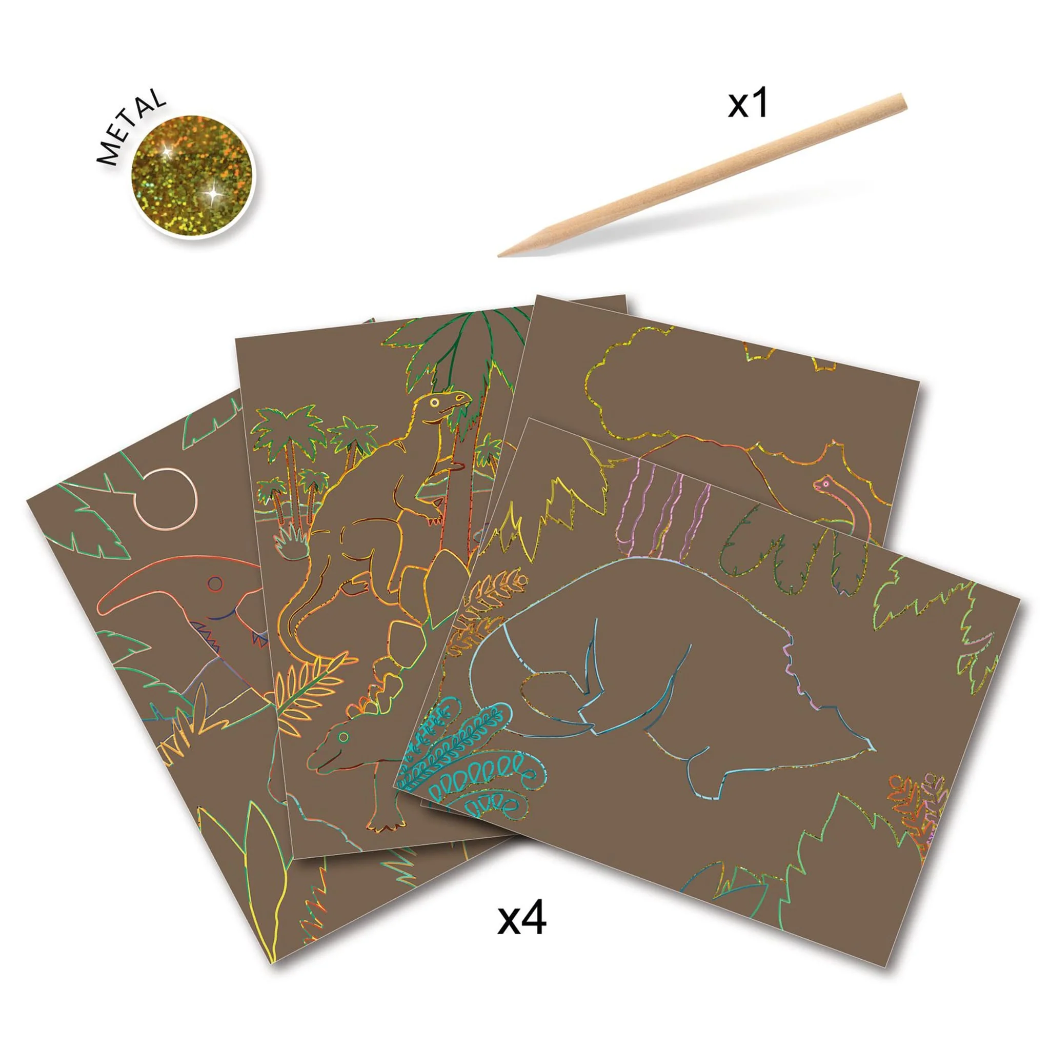 Cartes à gratter - Le règne des dinosaures - Image 3