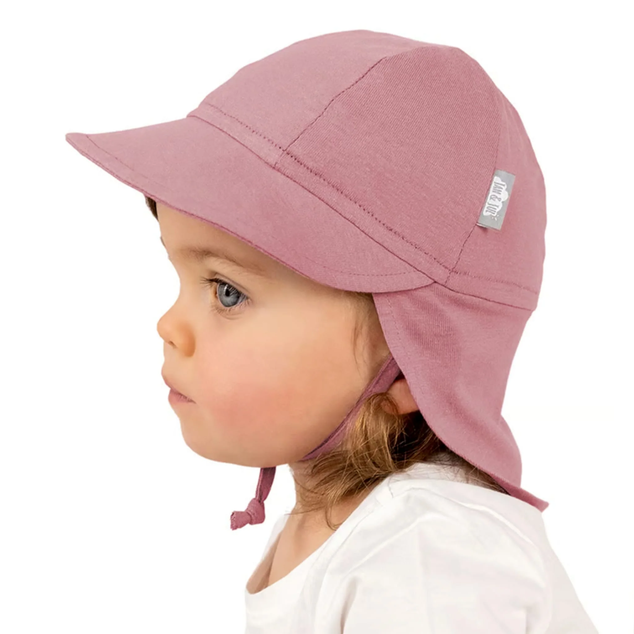Casquette Coton UV 0-24mois - Rose - Image 2