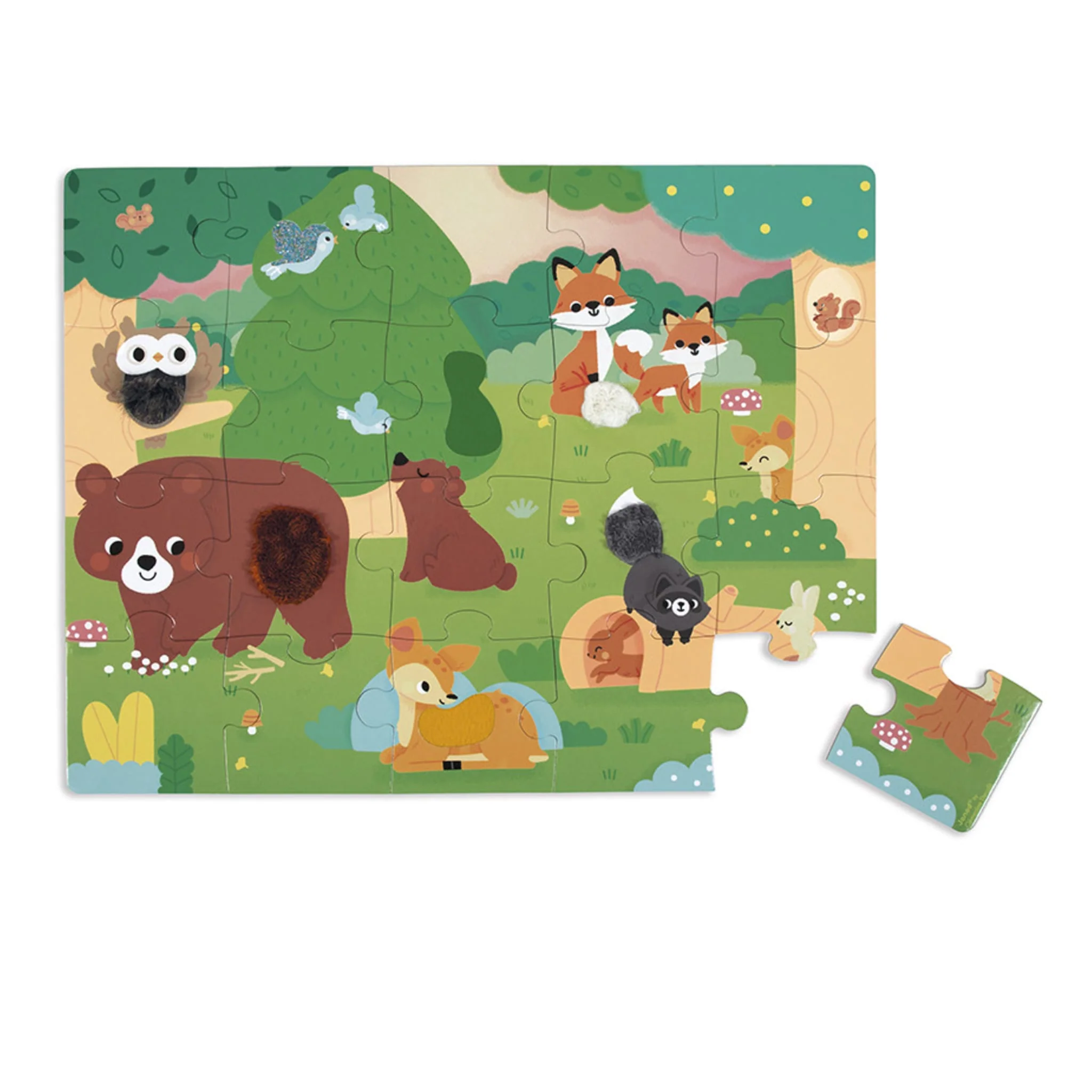 Casse-tête Tactile - Animaux de la Forêt - Image 2
