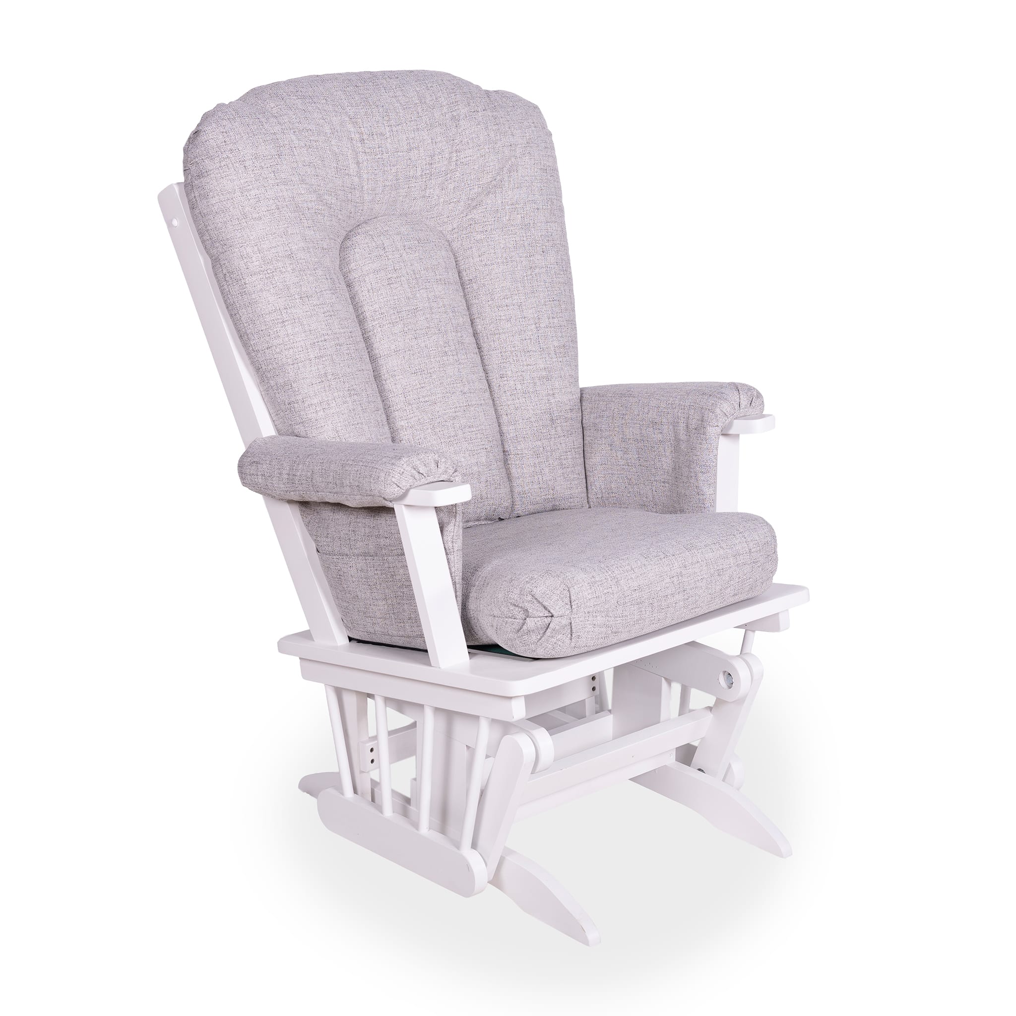 Chaise Berçante Bois - Blanc- Tissus sur commande spéciale - Image 11