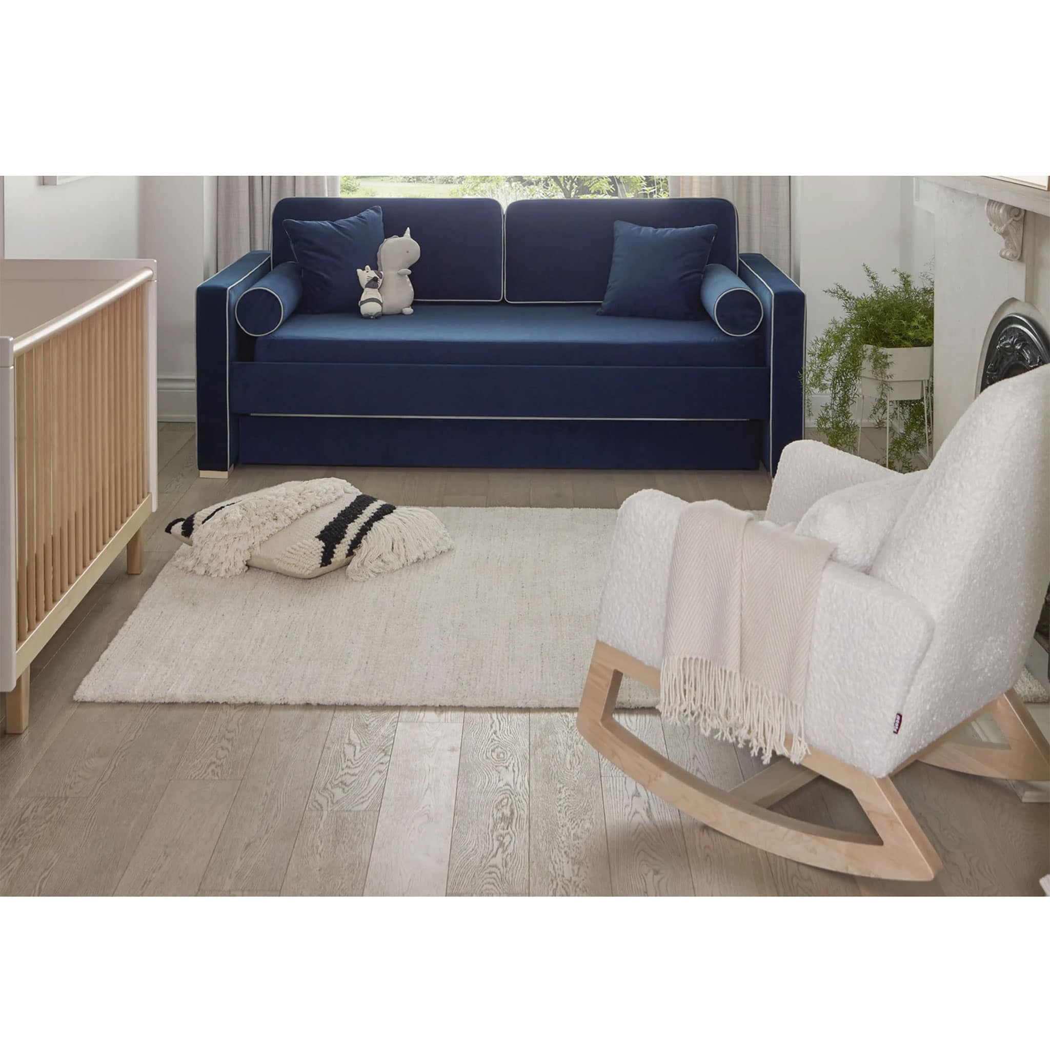 Chaise Berçante Joya - Sherpa / Bois Érable - Image 7