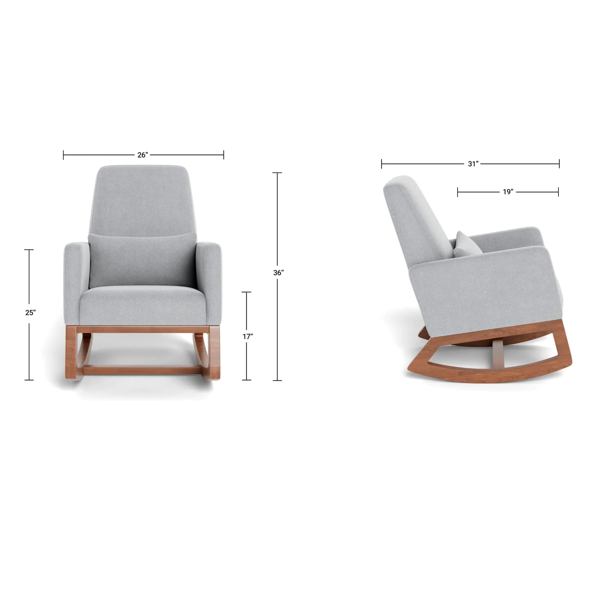Chaise Berçante Joya - Sherpa / Bois Érable - Image 9