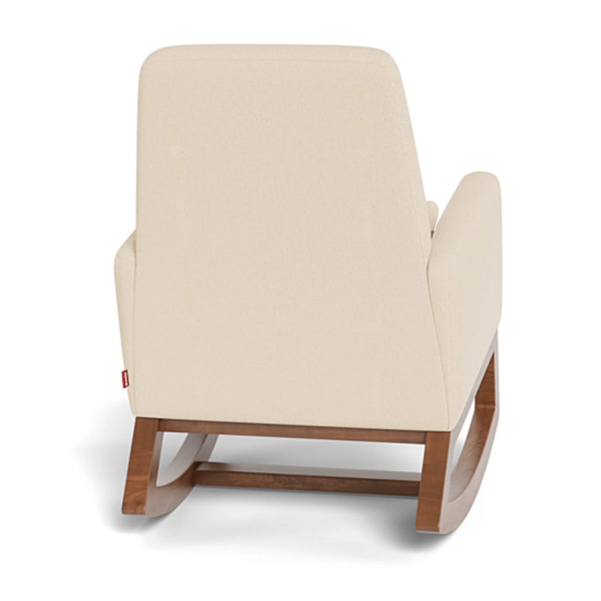 Chaise Berçante Joya - Tissu Bouclé Biscuit / Noyer - Image 6