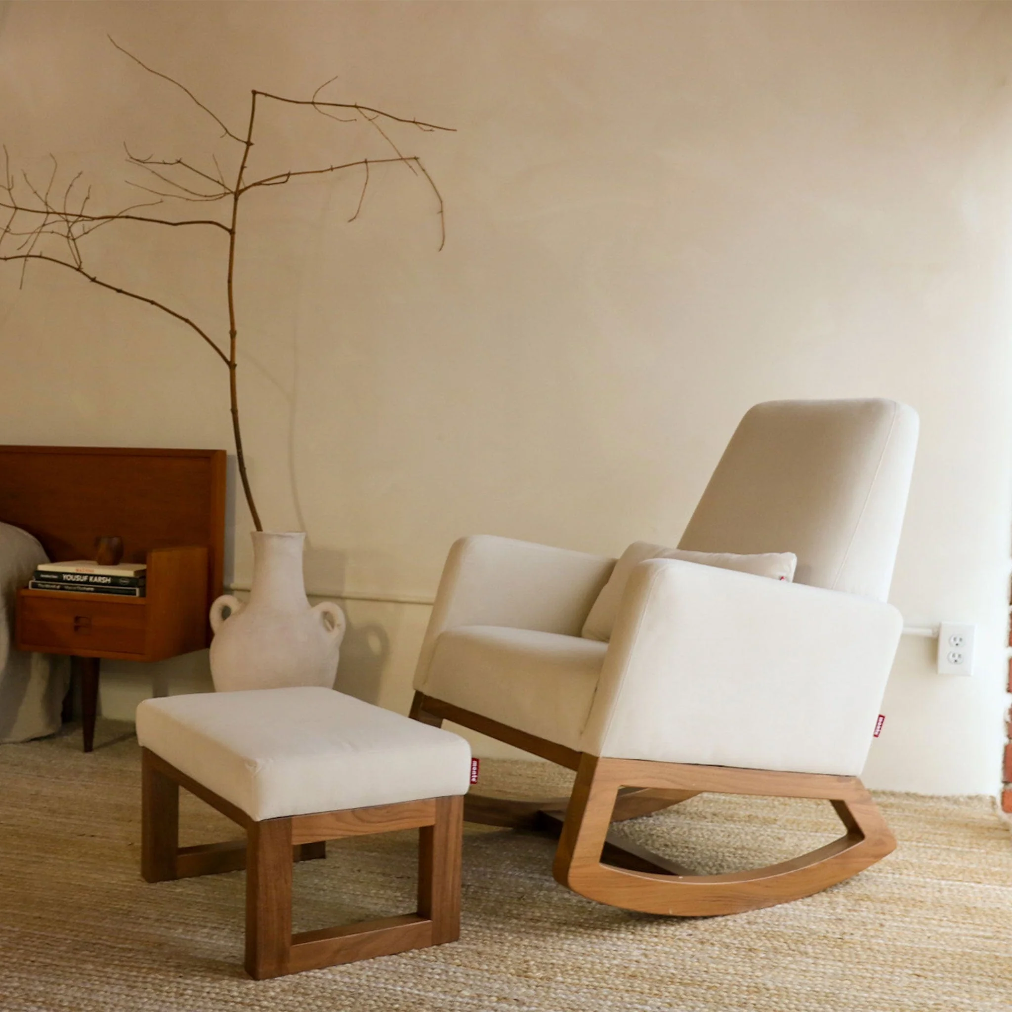 Chaise Berçante Joya - Dune / Noyer - Image 7