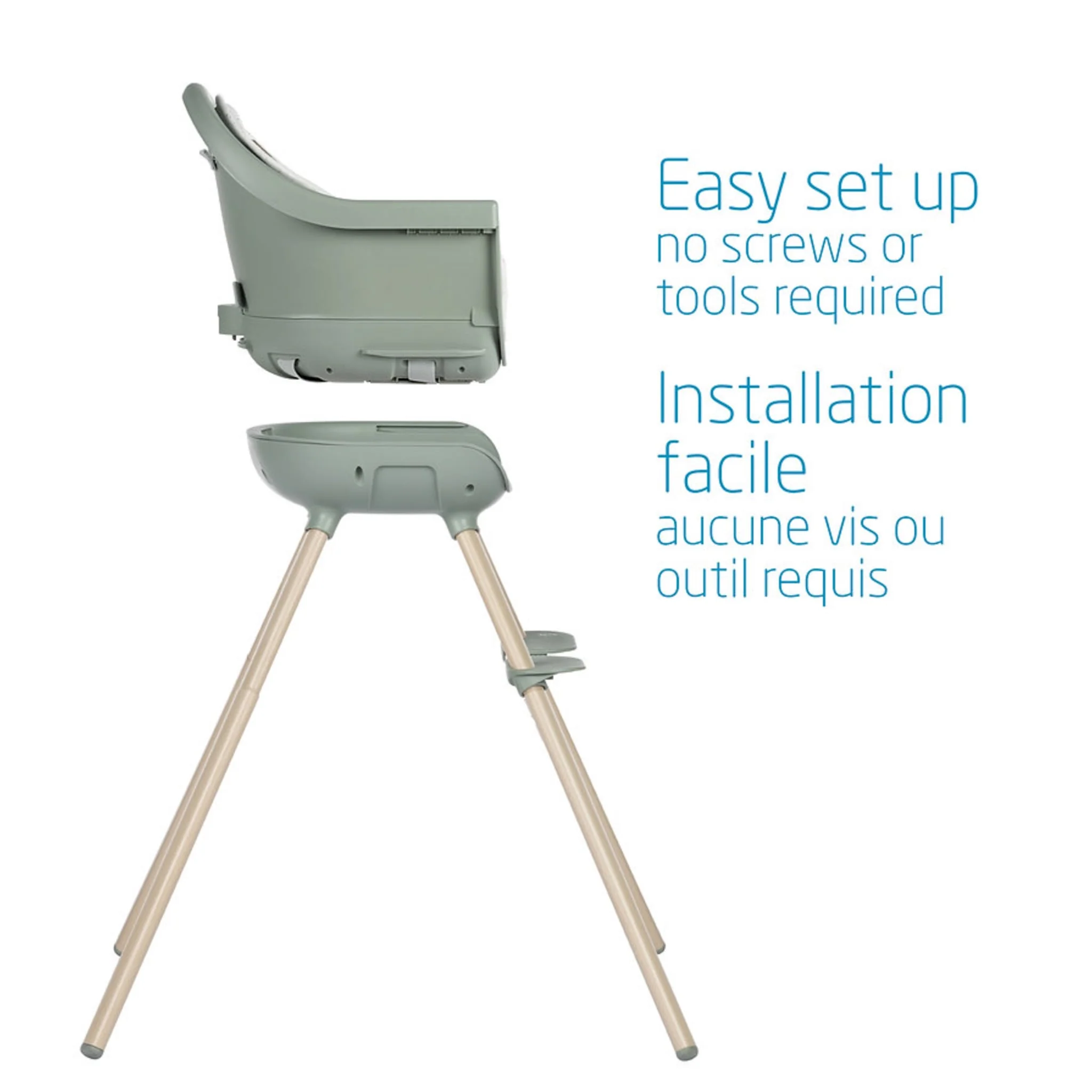 Chaise Haute Moa 8-en-1 - Classic Vert - Image 8